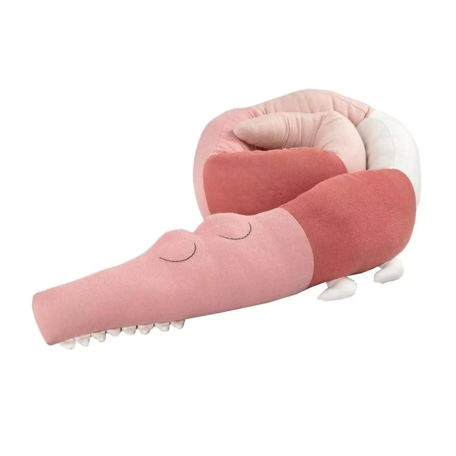 An image of Buy Sebra Sleepy Croc Soft Toy, Blossom Pink - SmallSmart UK