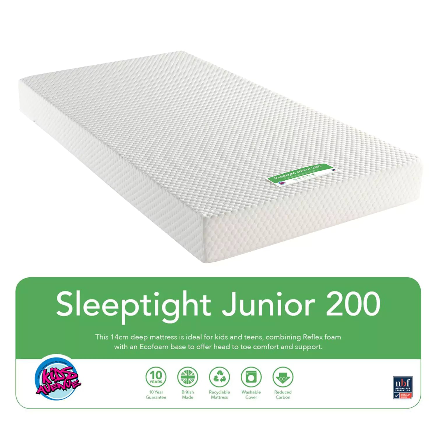 An image of Sleeptight Junior Mattress (90x200cm)