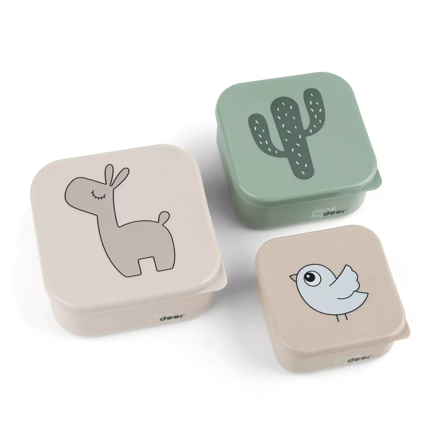 An image of 3-Piece Animal Lunch Box Set - Lalee | Adorable & Functional