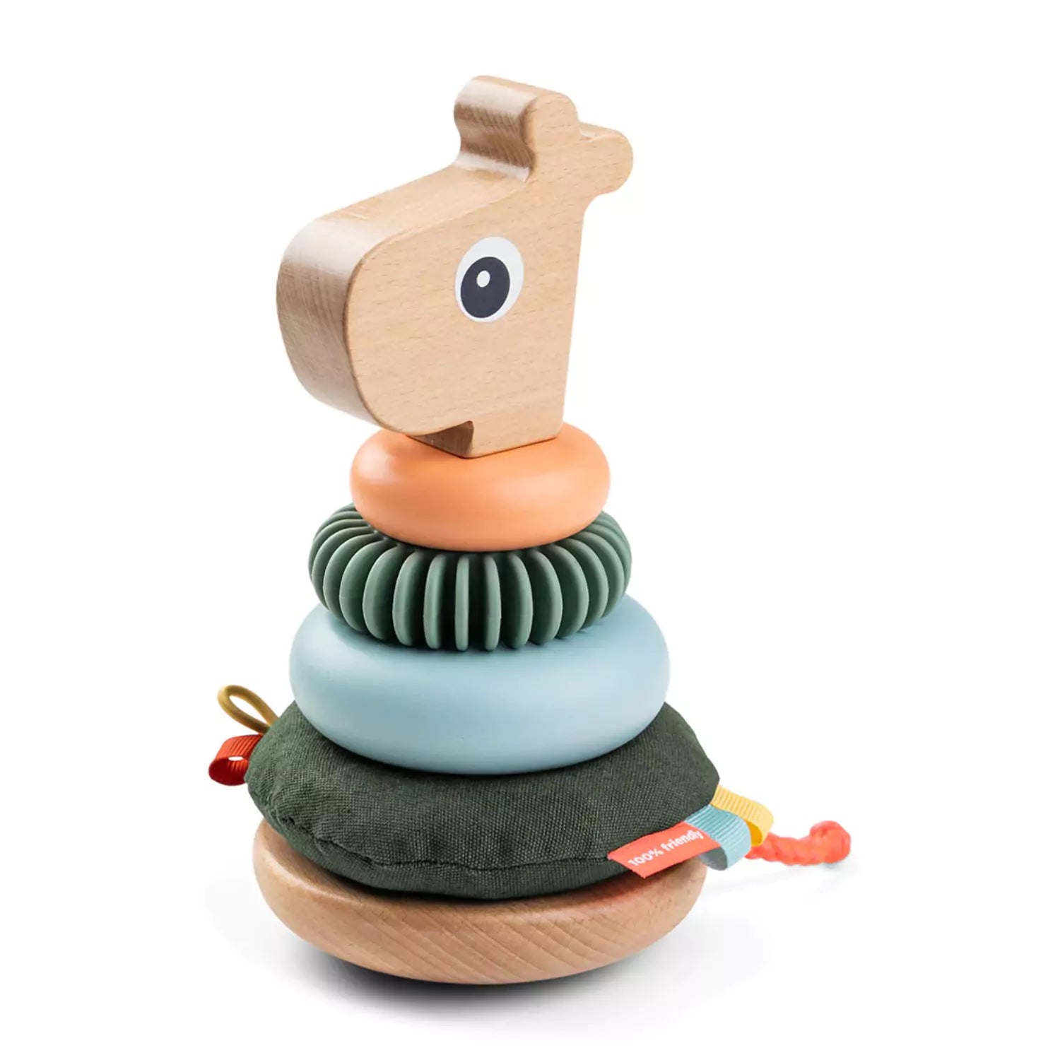 An image of Fun & Educational Wooden Stacking Game for Toddlers