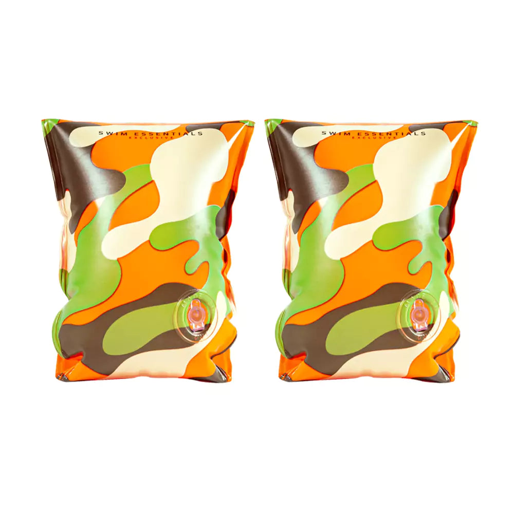 An image of Camouflage Armbands: Kids Inflatable Swimming Armbands