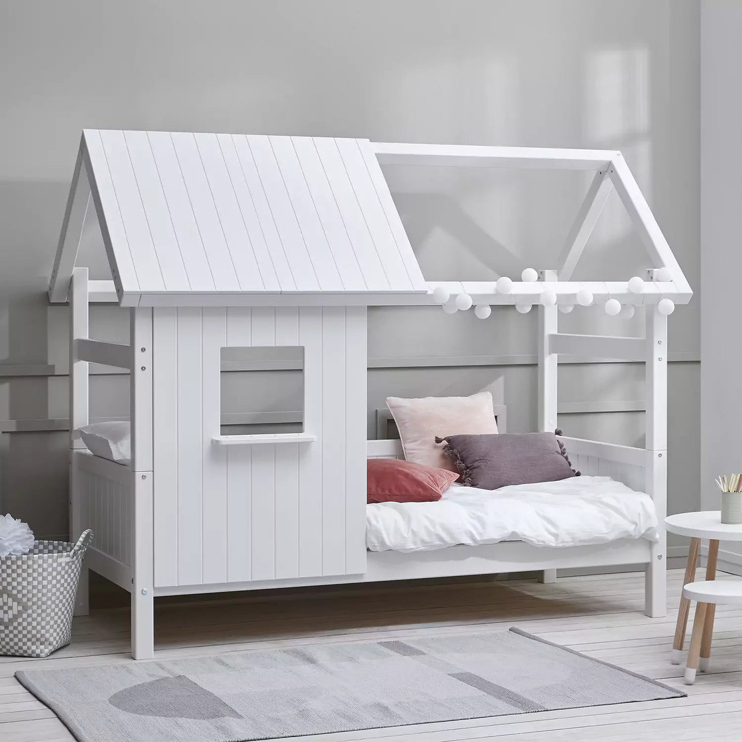 An image of Buy Thuka Nordic Playhouse Kids Day Bed 3 - White