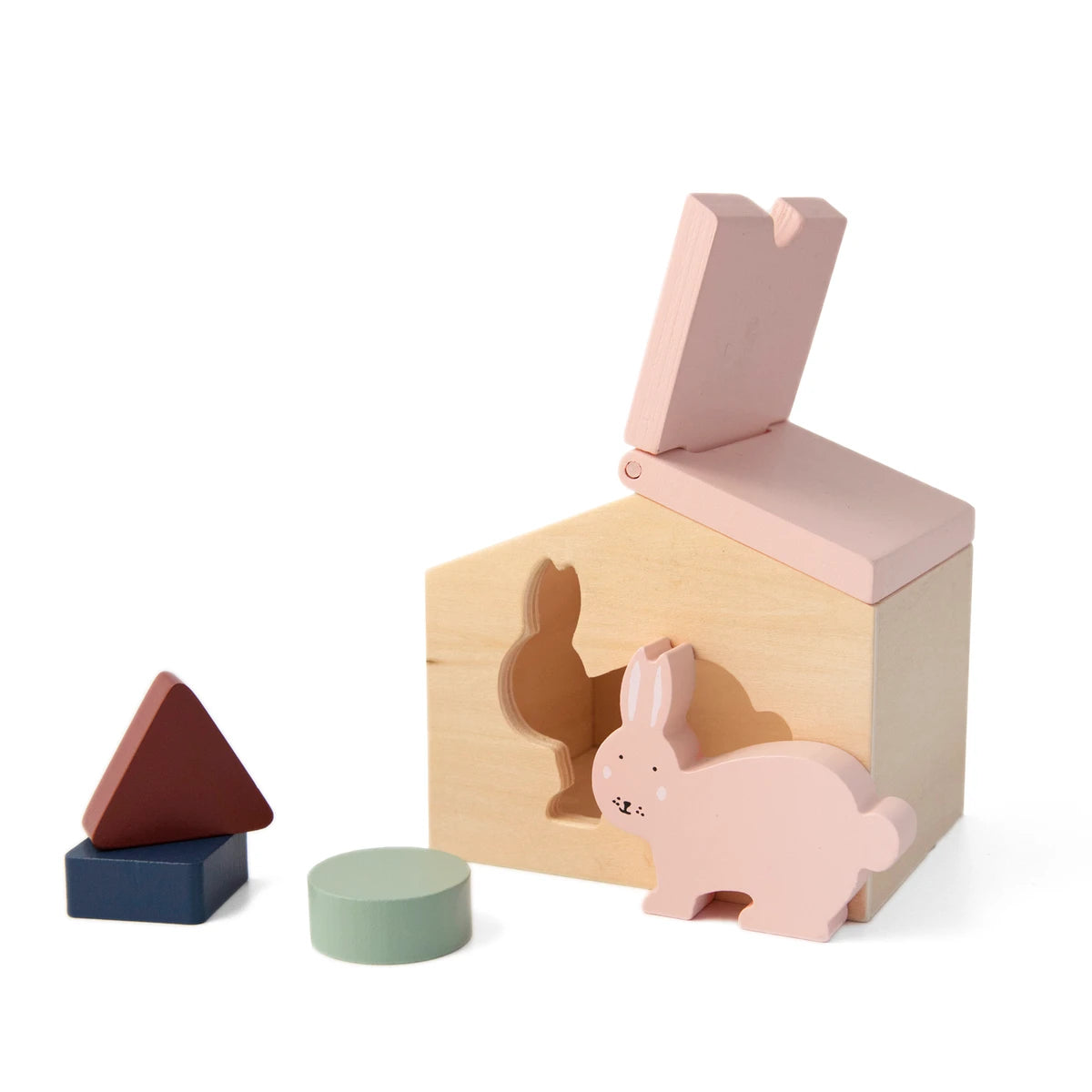 An image of Kids Wooden House - Children's Wooden House - Wooden Toys | Trixie Mrs. Rabbit