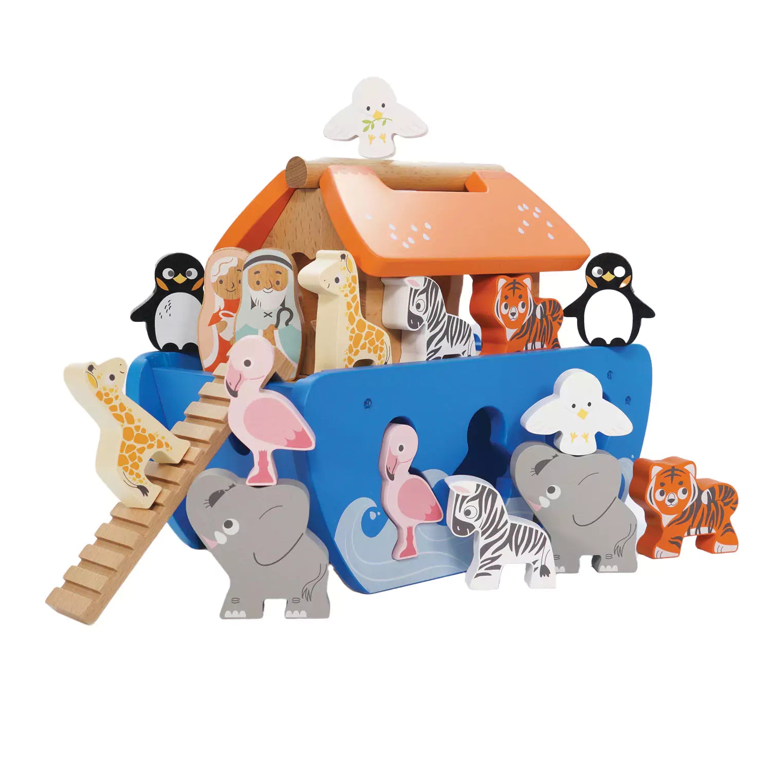 An image of Le Toy Van Noah's Shape Sorter Ark | Playtime | SmallSmart.co.uk