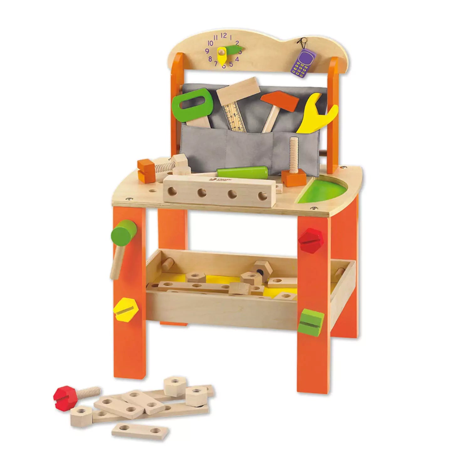 An image of Buy Wooden Kids Tool Bench (Tools Included) - SmallSmart UK
