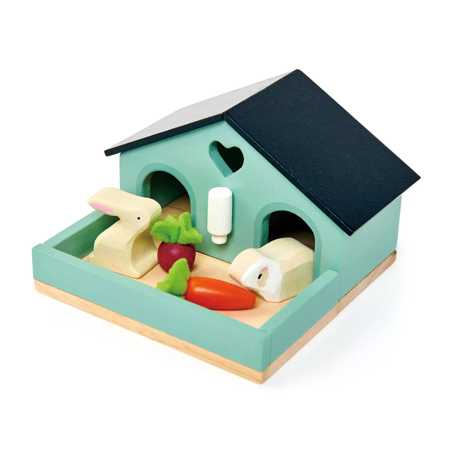 An image of Buy wooden Rabbit Toys Hutch - Pet Set