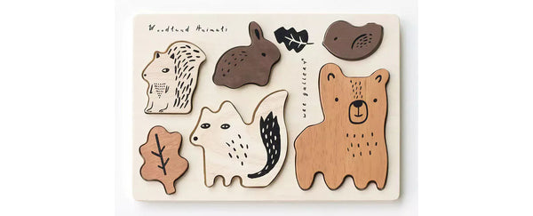 WOODEN TRAY PUZZLE - WOODLAND ANIMALS - 2ND EDITION