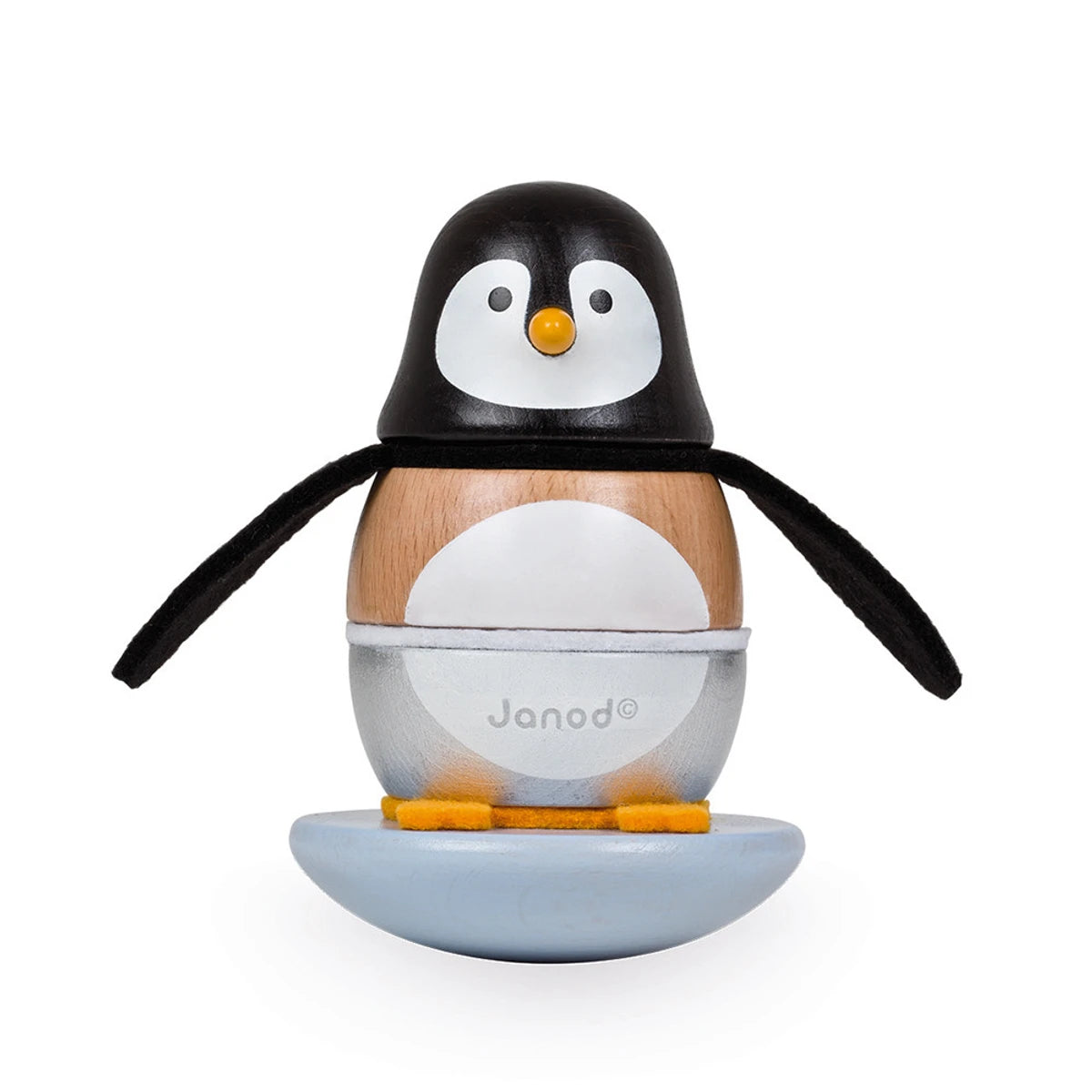 An image of Kids Stacker Game - Zigolos Penguin Stacker and Rocker | Janod