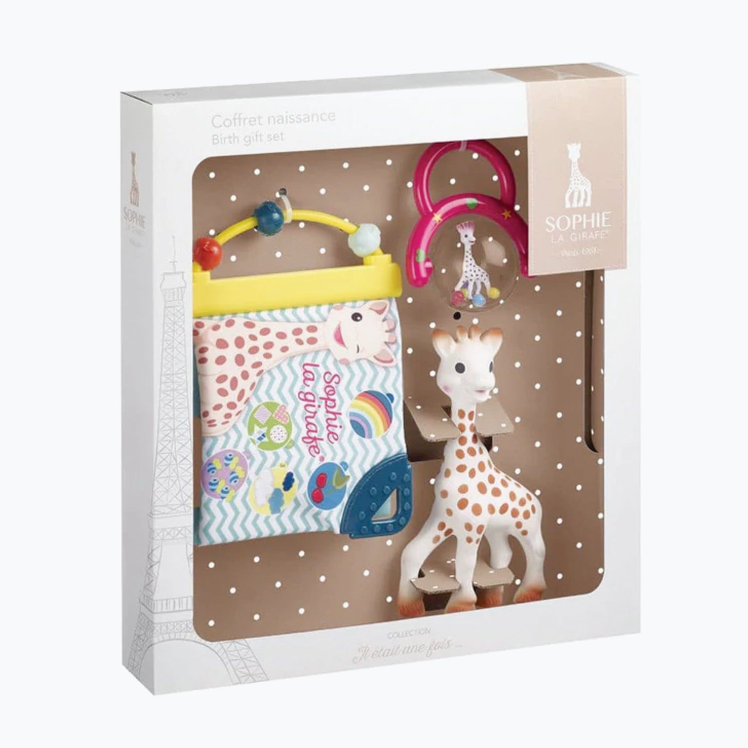 An image of Newborn Gift Set - Awakening Book | Sophie la Girafe