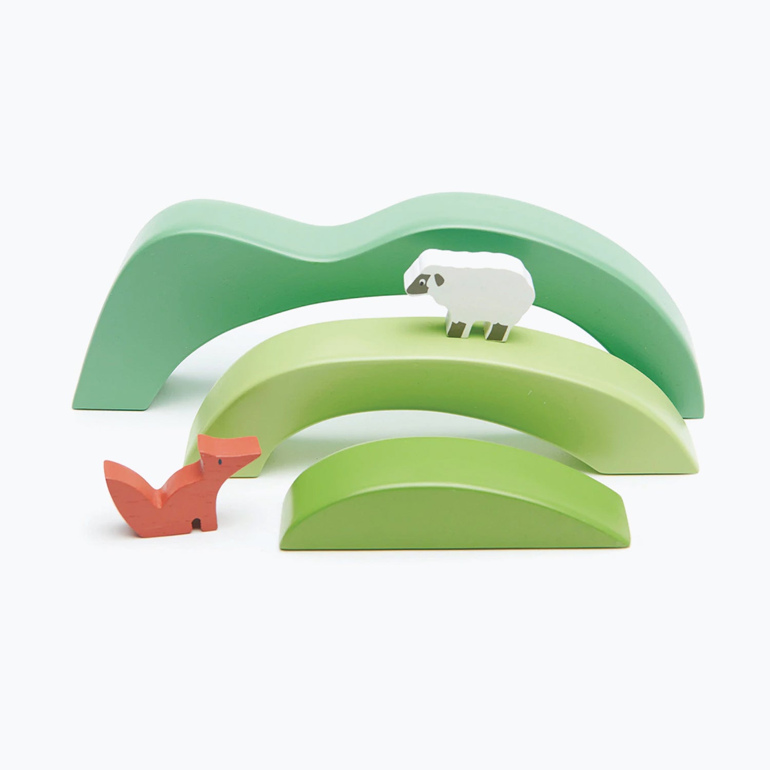 An image of Tender Leaf Green Hills View Toy Set - Pretend Play - Wooden Toys | Tender Leaf