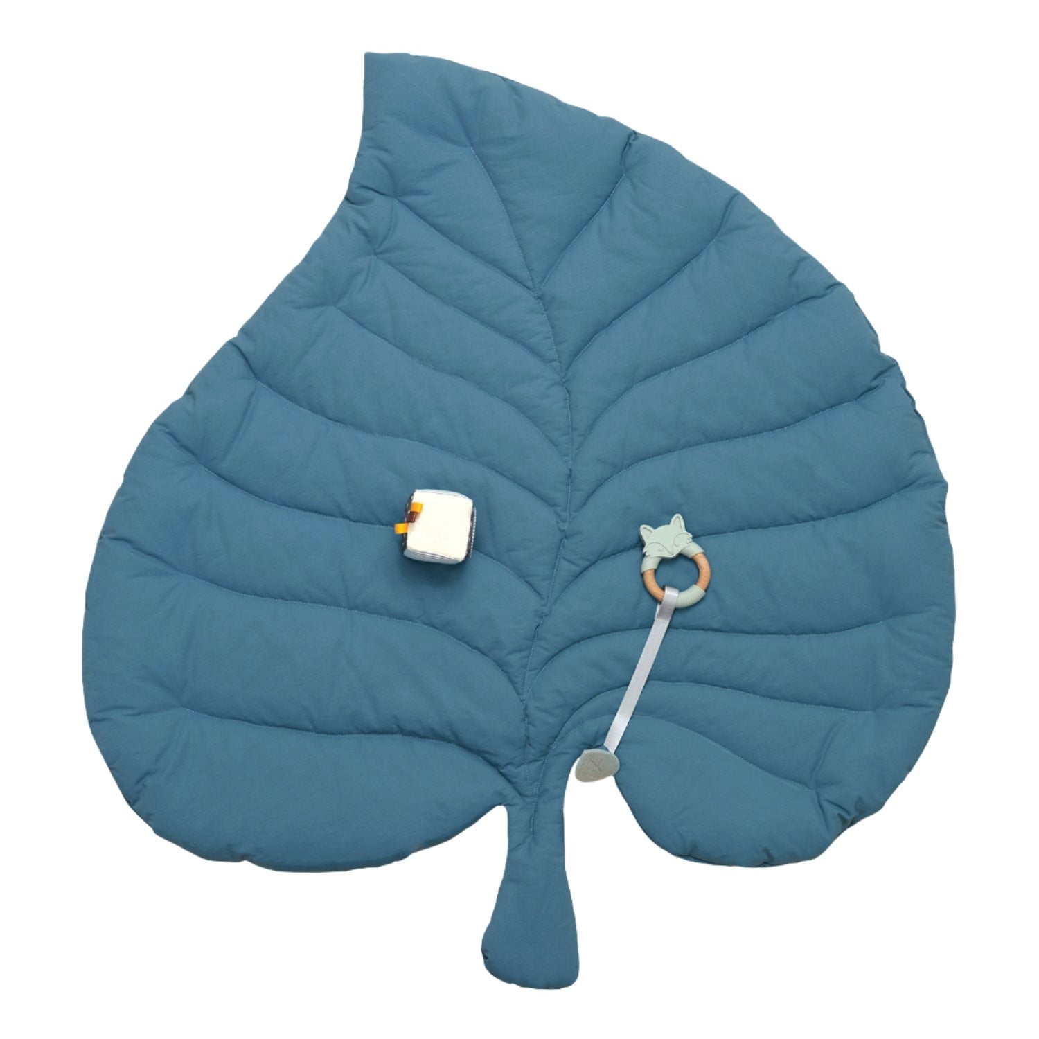 An image of MiniDream Leaf Baby Activity Playmat - Blue