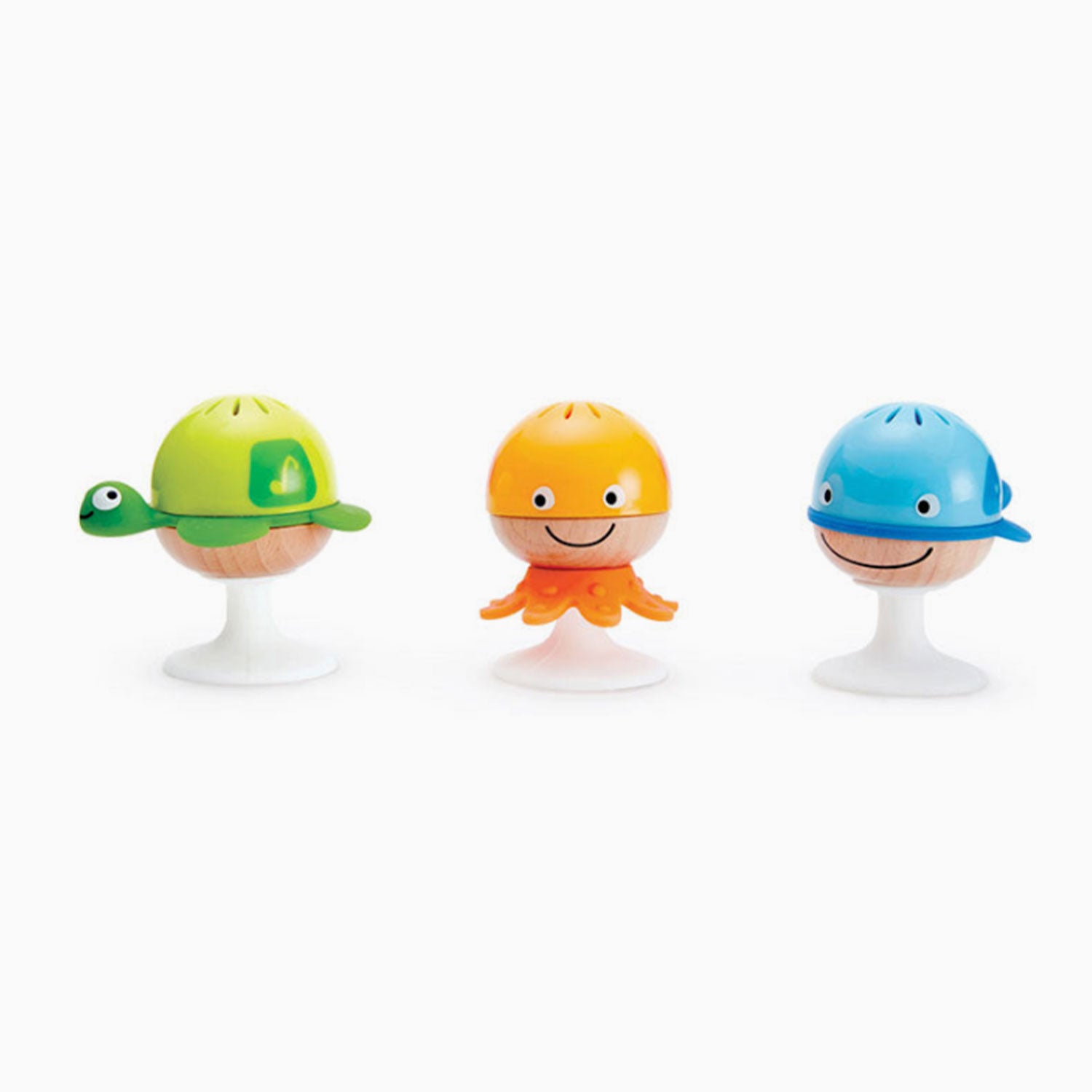 An image of Sea Animal Rattle Set - Suction Rattles - Kids Toys | Hape