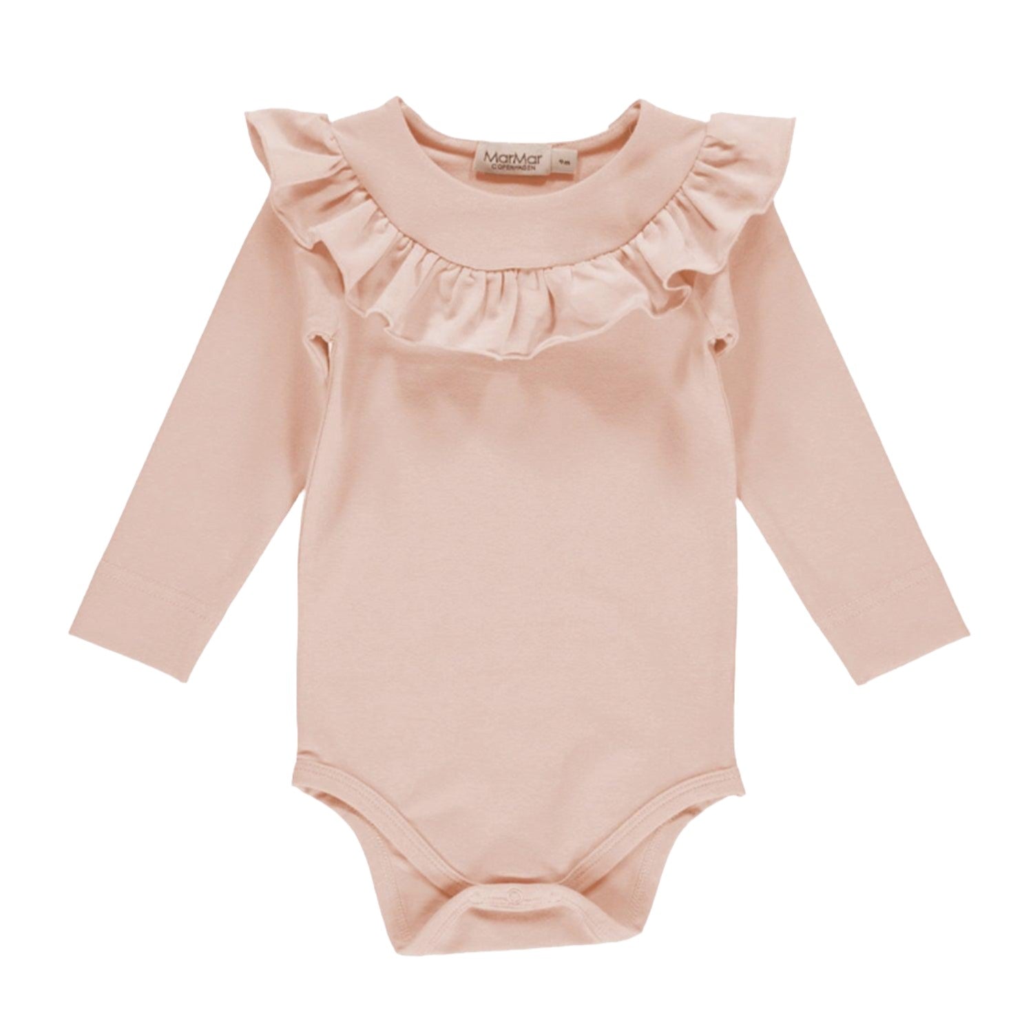 An image of Baby Body Sleeve - MarMar Copenhagen Leo Bibbi Body Long Sleeve | MarMar Copenha...