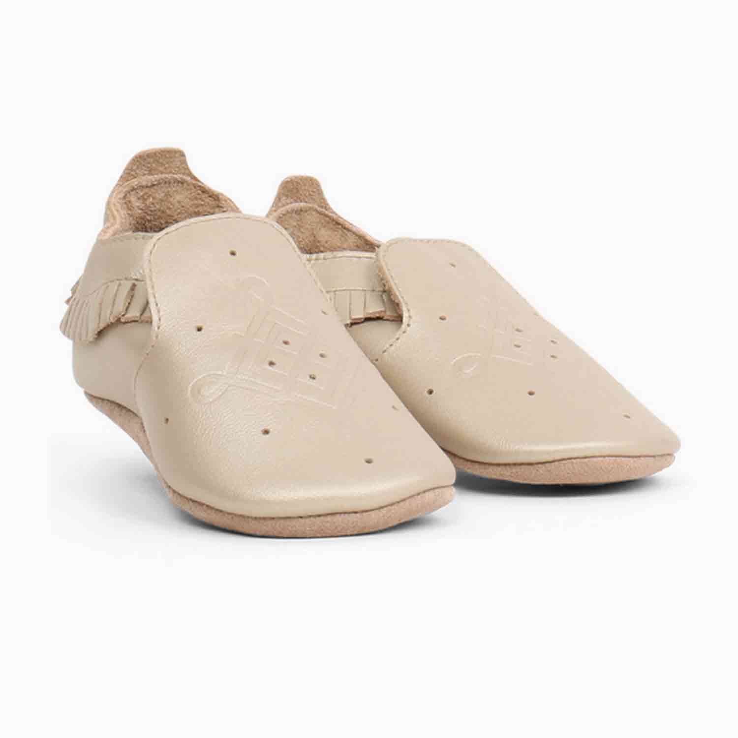 An image of Baby Shoes - Pre Walkers - Soft Sole Moccasins- Gold | Bobux Gold / S