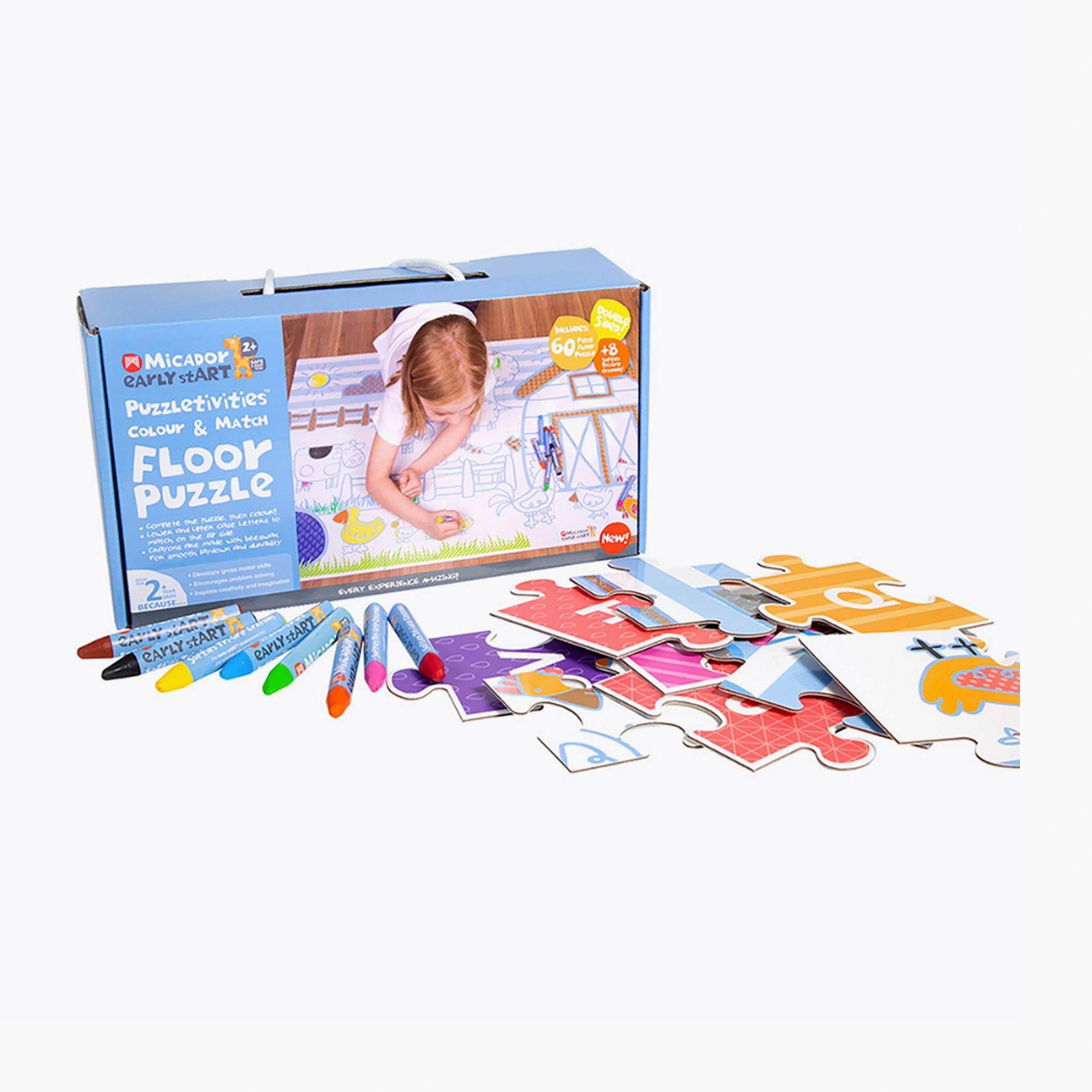 An image of Kids Puzzles - Crayons & Puzzle Set - Puzzle | Micador