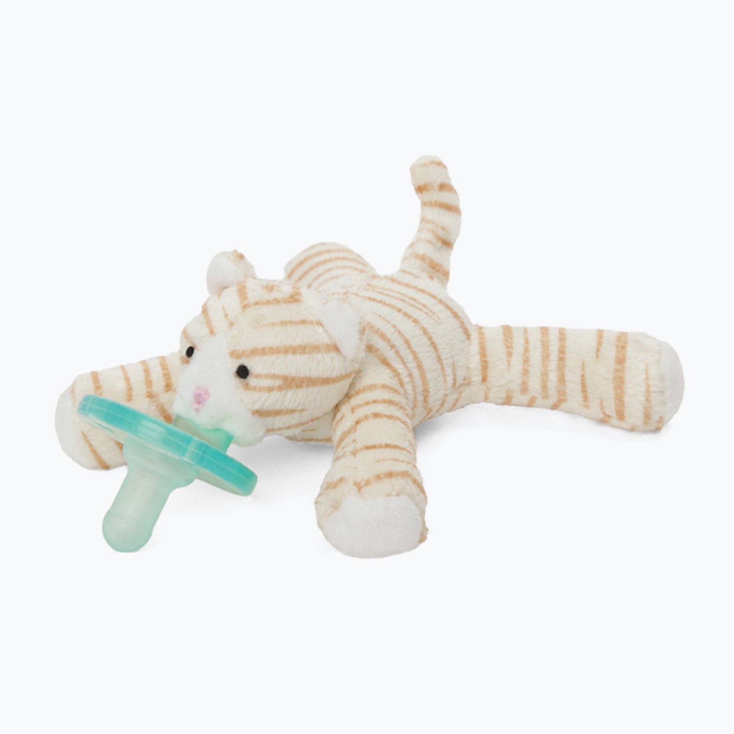 An image of Baby Pacifier - Pacifier and Comforter Toy - Tabby Cat | WubbaNub