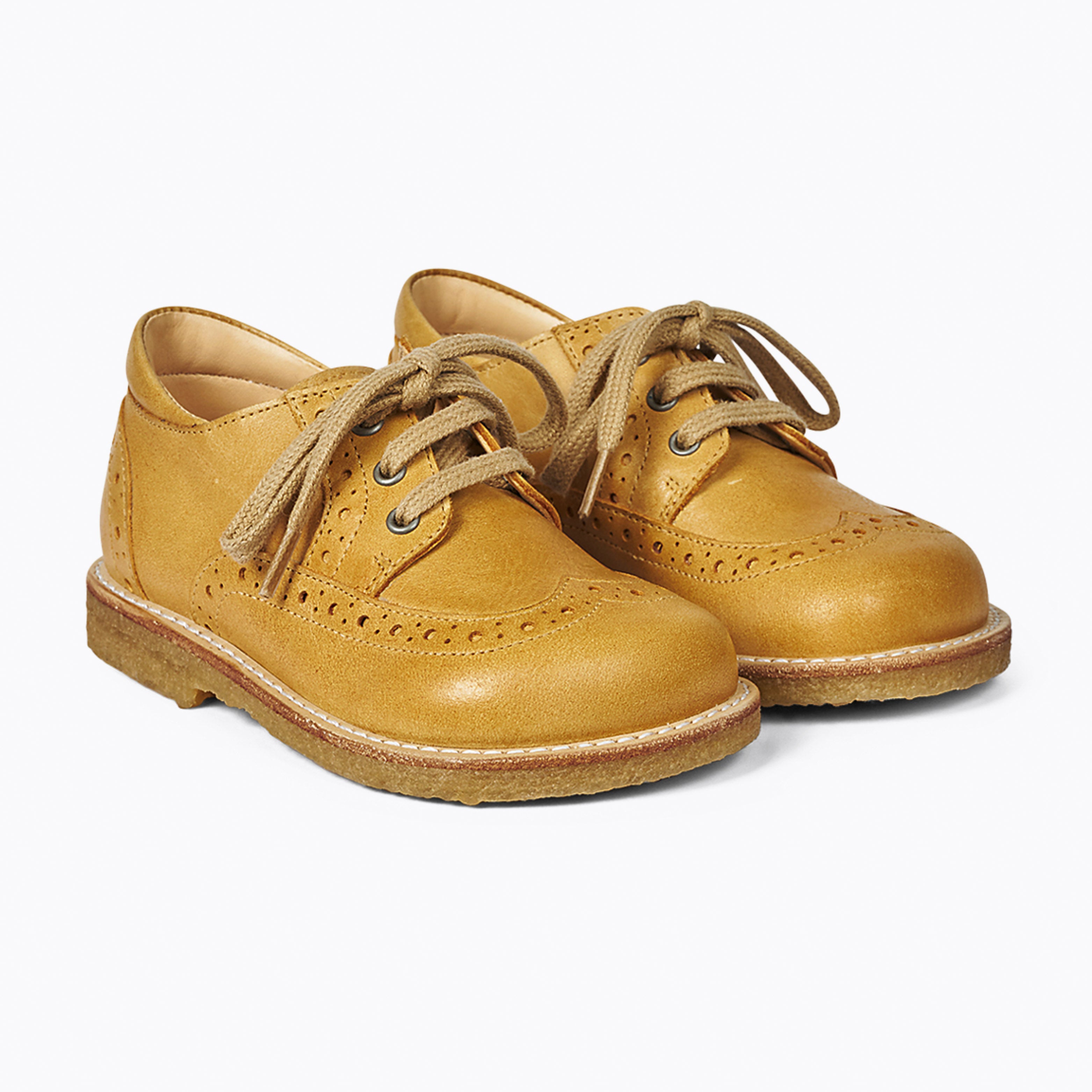 An image of Kids Shoes - Shoes - Angulus Classic Lace Up Shoes | Small Smart UK EU25/UK7.5