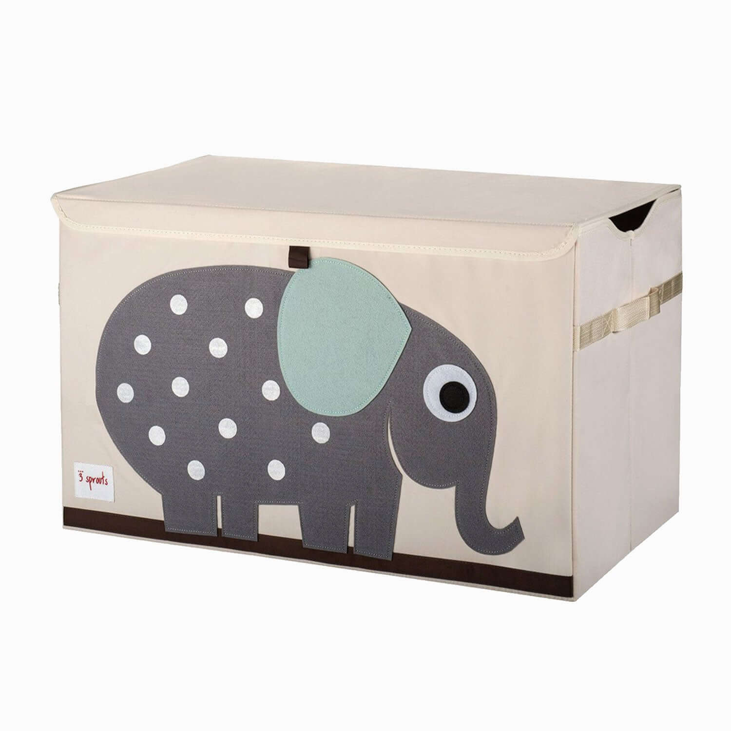 An image of 3 Sprouts Toy Storage Chest with Lid - Elephant