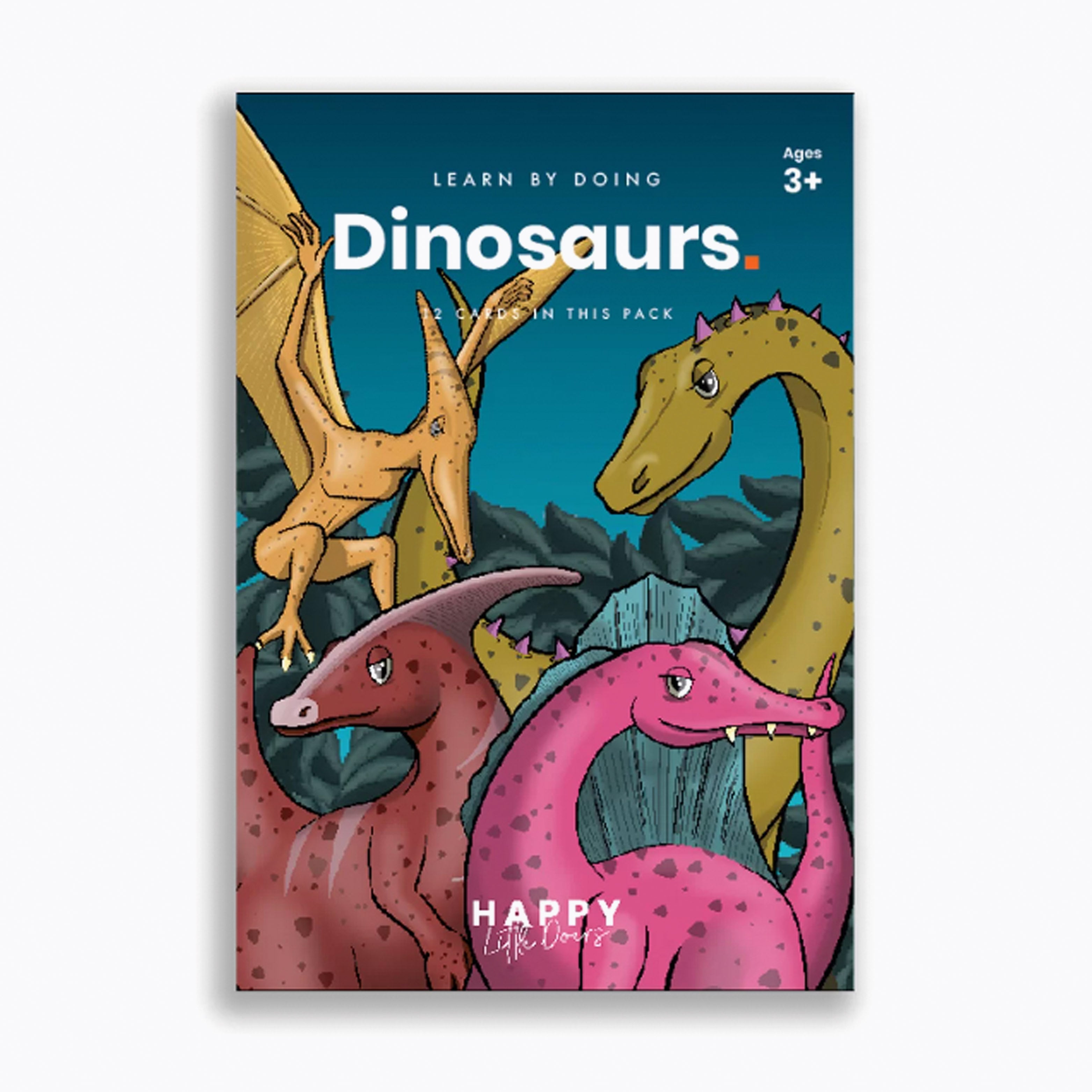 An image of Dinosaurs Flashcards - Happy Little Doers | Small Smart UK