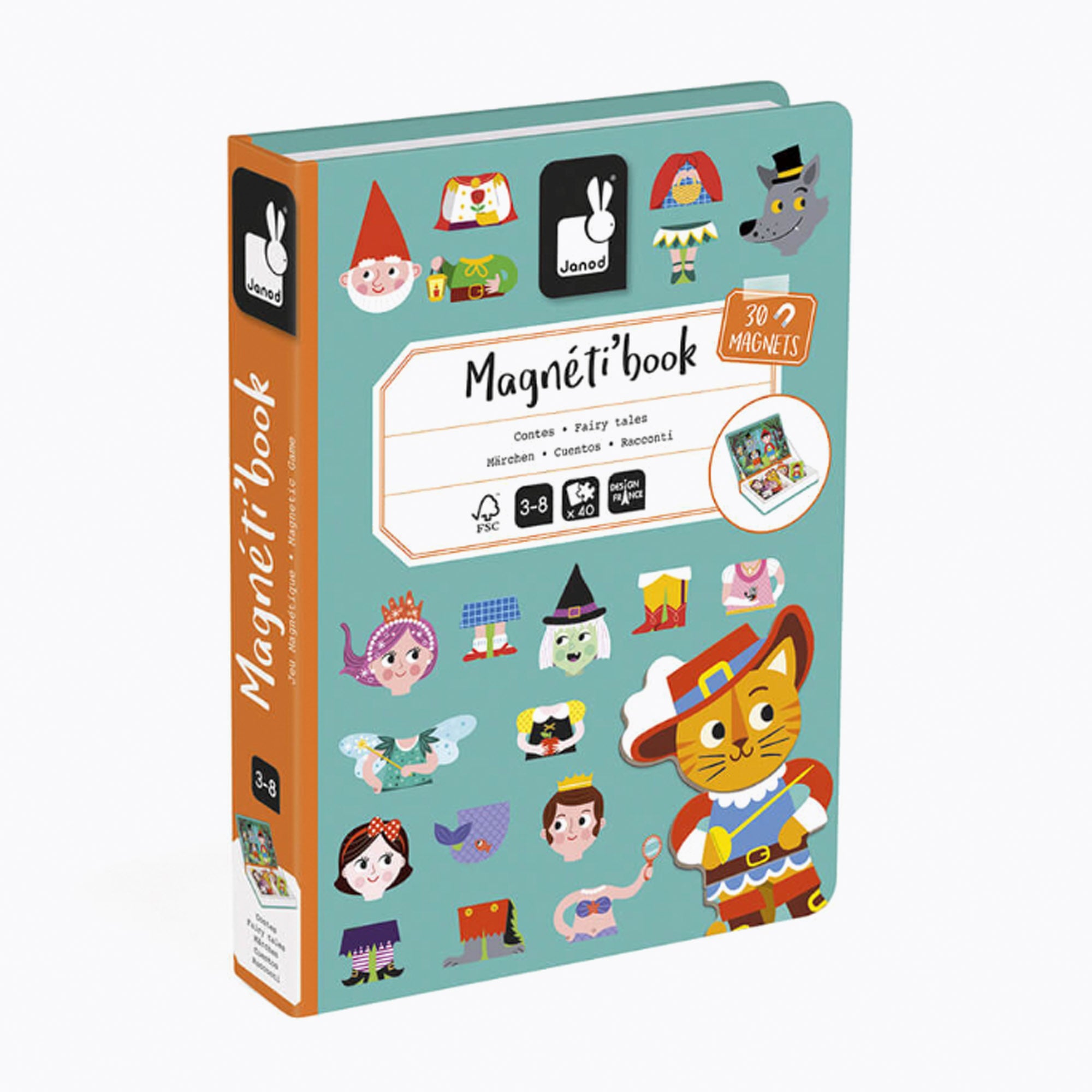 An image of Shop Janod Magneti' Book Mix & Match Fairytales at Small Smart UK