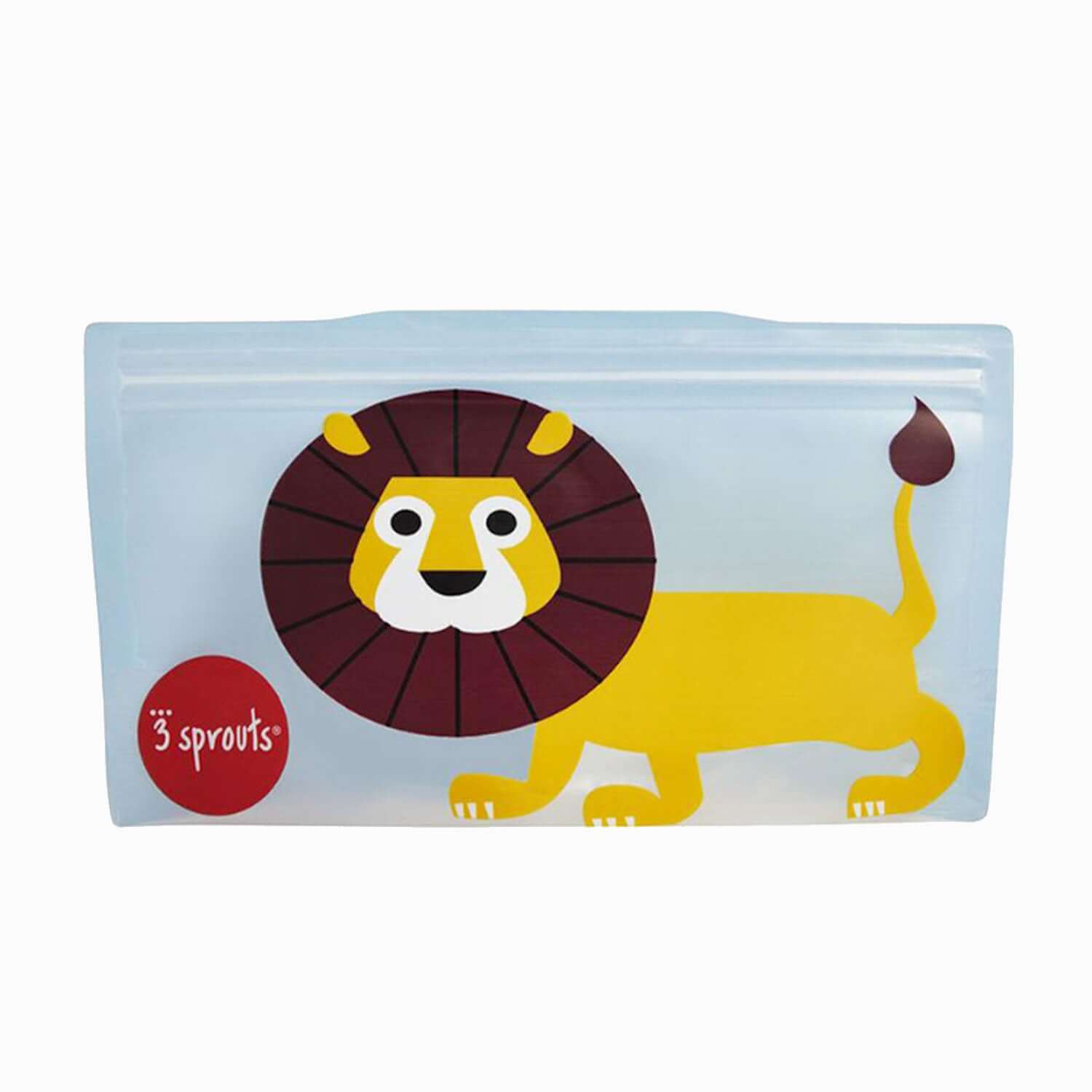 An image of Food Bag - Sandwich Bag - Snack Bag 2 pack - Lion | 3 Sprouts