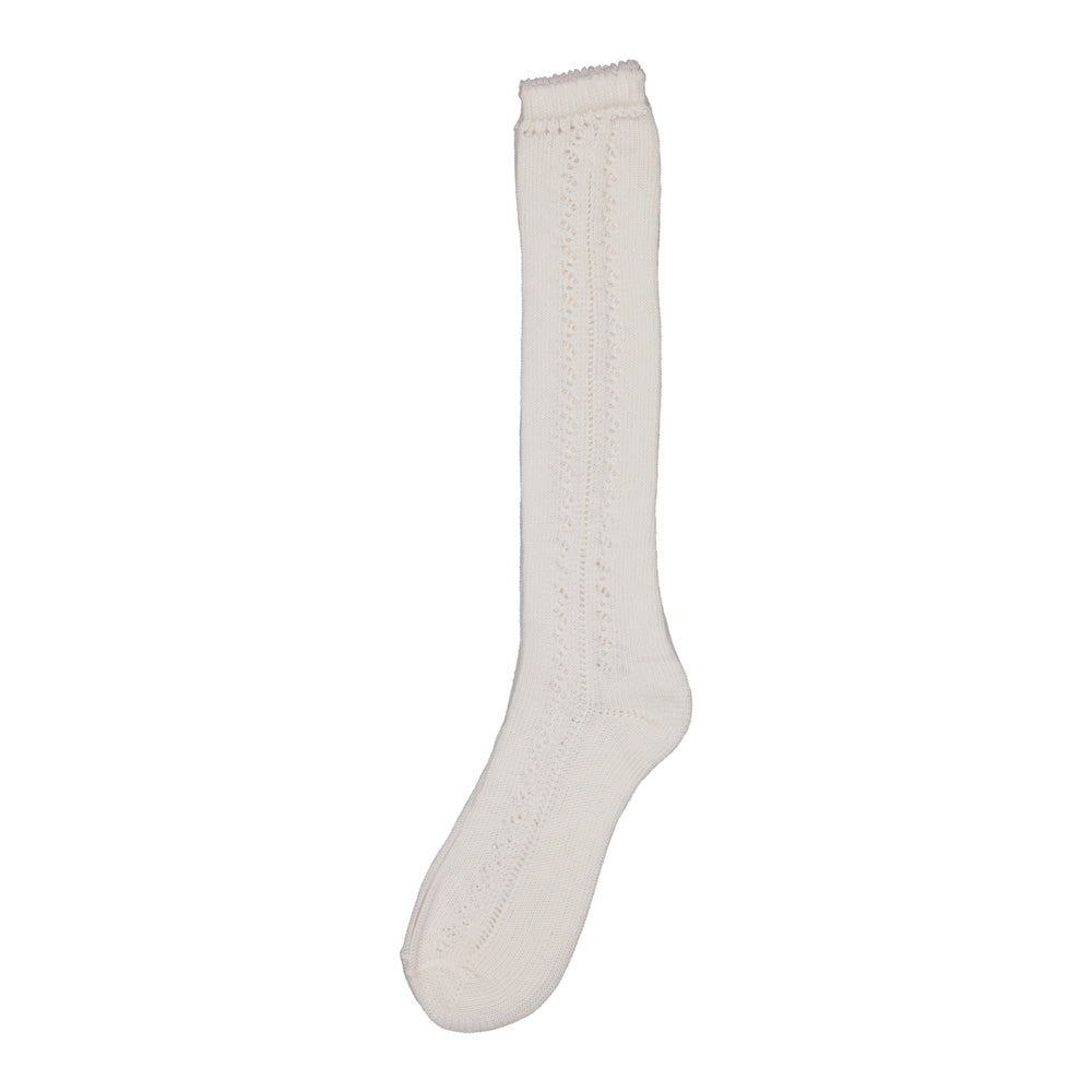 An image of Girls Socks - MarMar Copenhagen Pointelle Socks | SmallSmart UK Gentle White / 2...