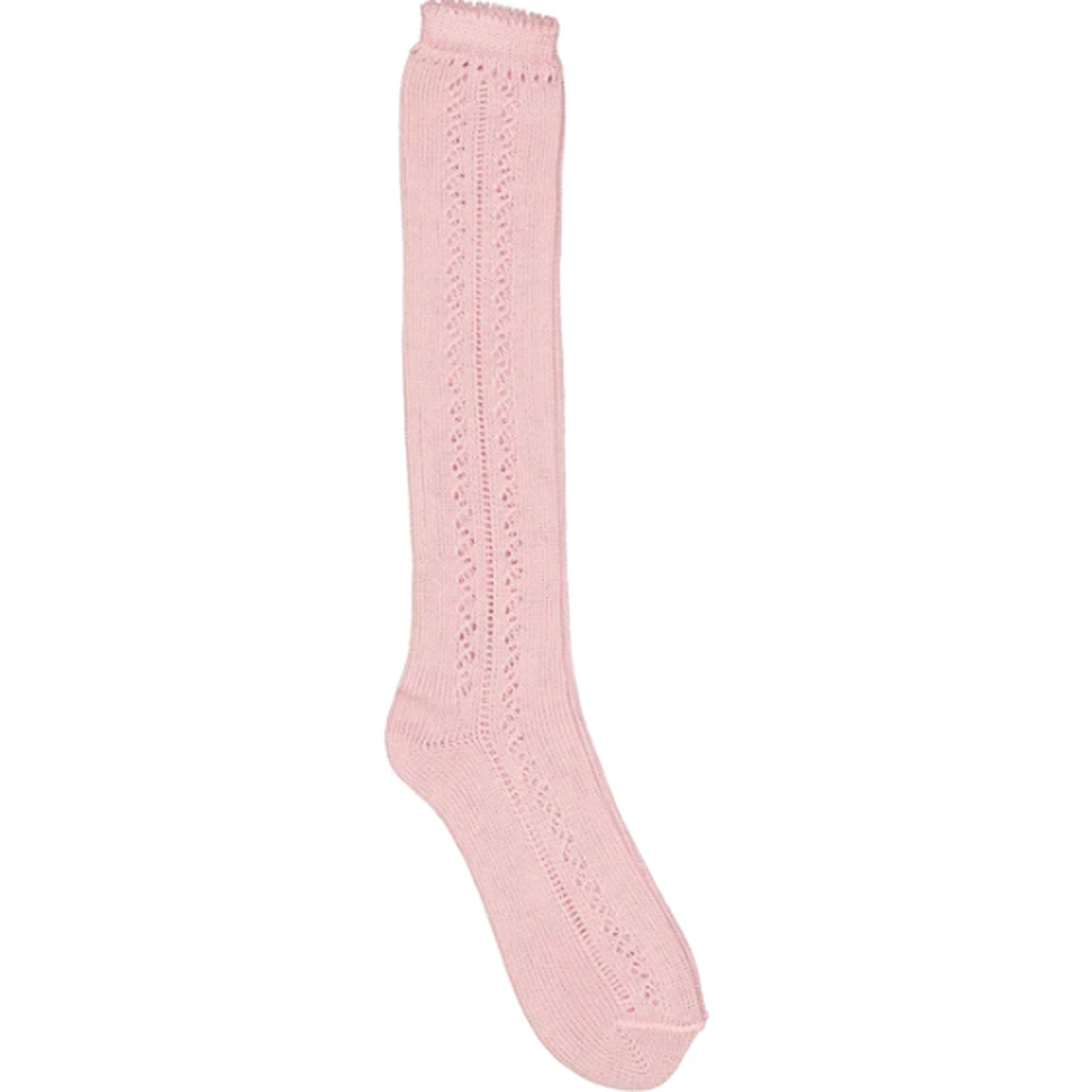 An image of Girls Socks - MarMar Copenhagen Pointelle Socks | SmallSmart UK Faded Rose / 25-...