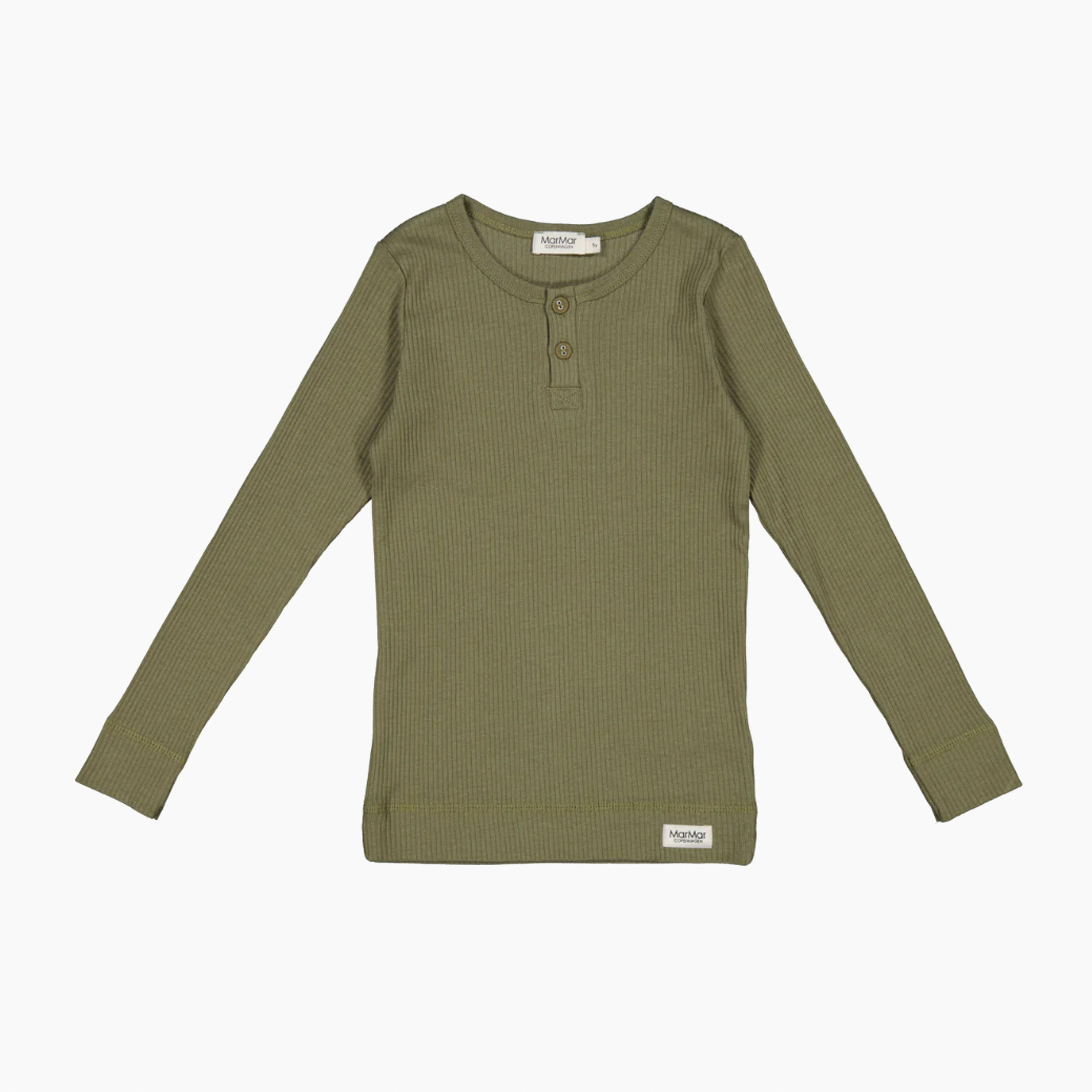 An image of MarMar Copenhagen Long Sleeve Tee - Pickle 4Y/104CM