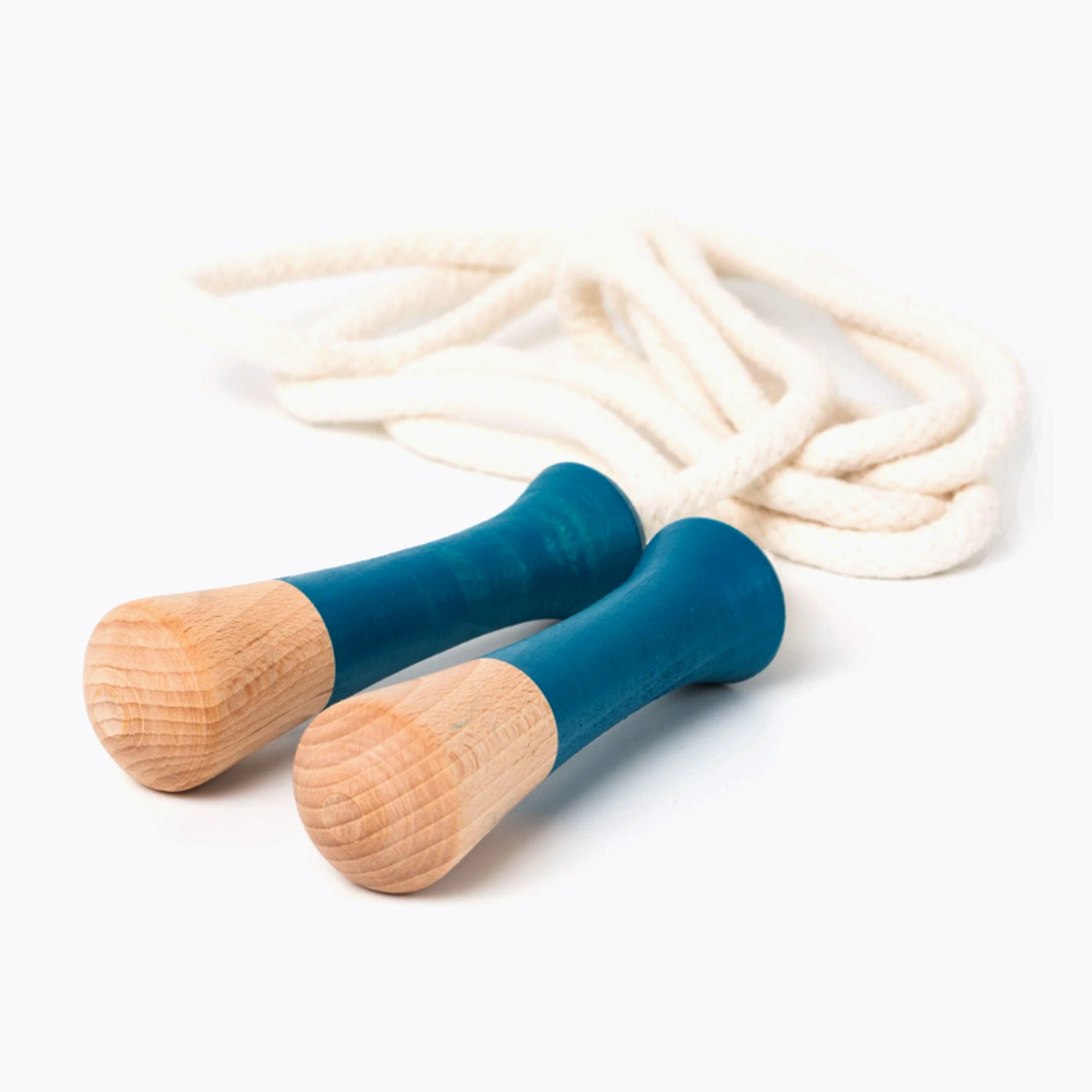 An image of Buy Me&Mine Wooden Skipping Jump Rope at Small Smart UK Blue