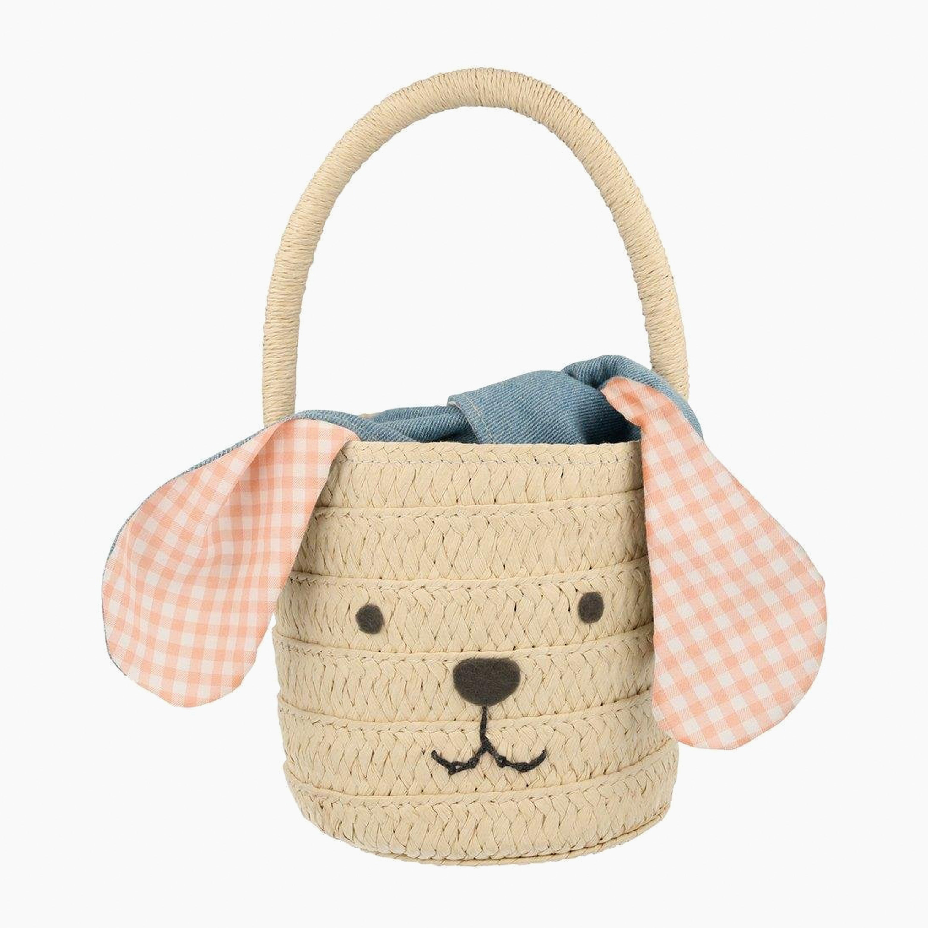 An image of Kids Bag - Straw Bag - Dog Bag | Meri Meri