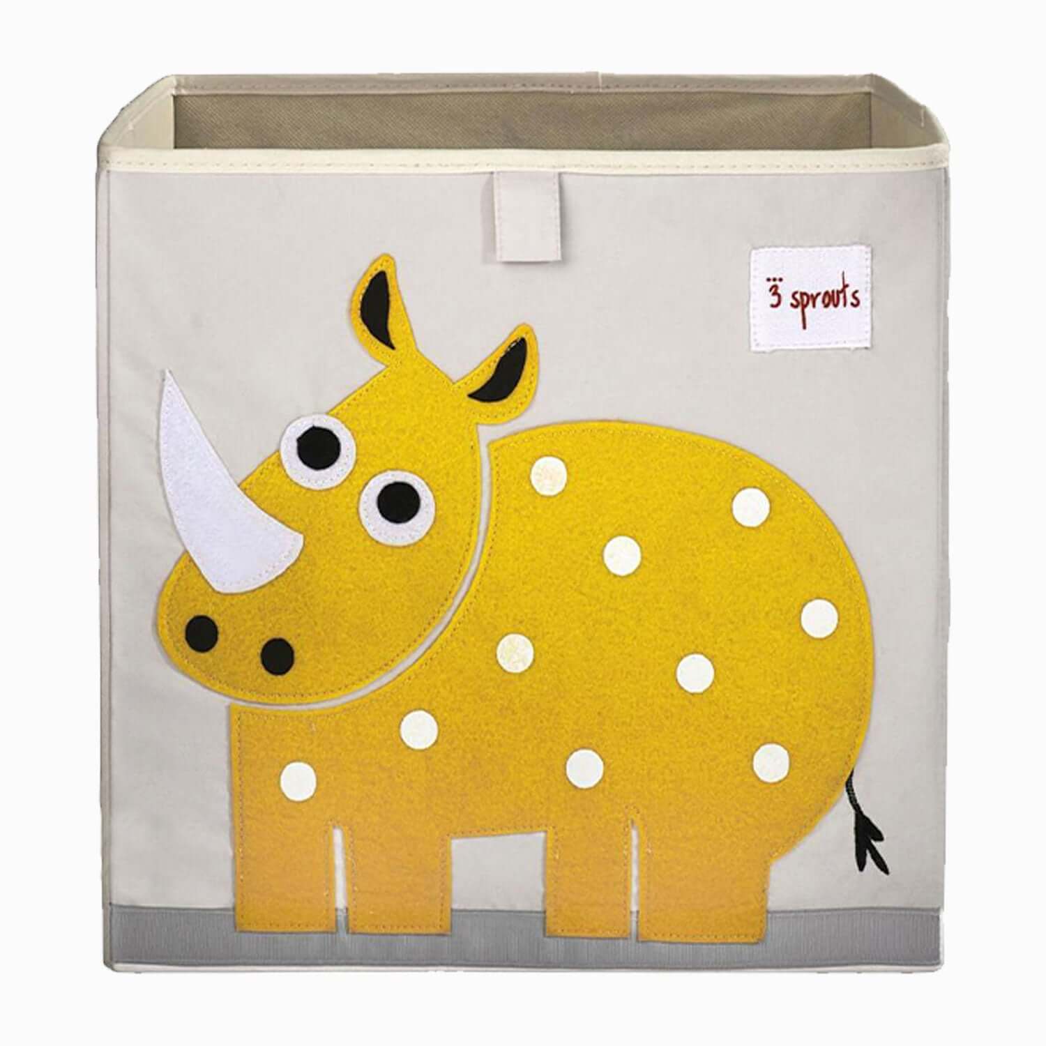 An image of 3 Sprouts Storage Box (Rhino) – Cute Kids' Storage