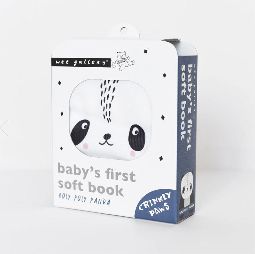 An image of Wee Gallery Baby's First Soft Book - Rolly Polly Panda