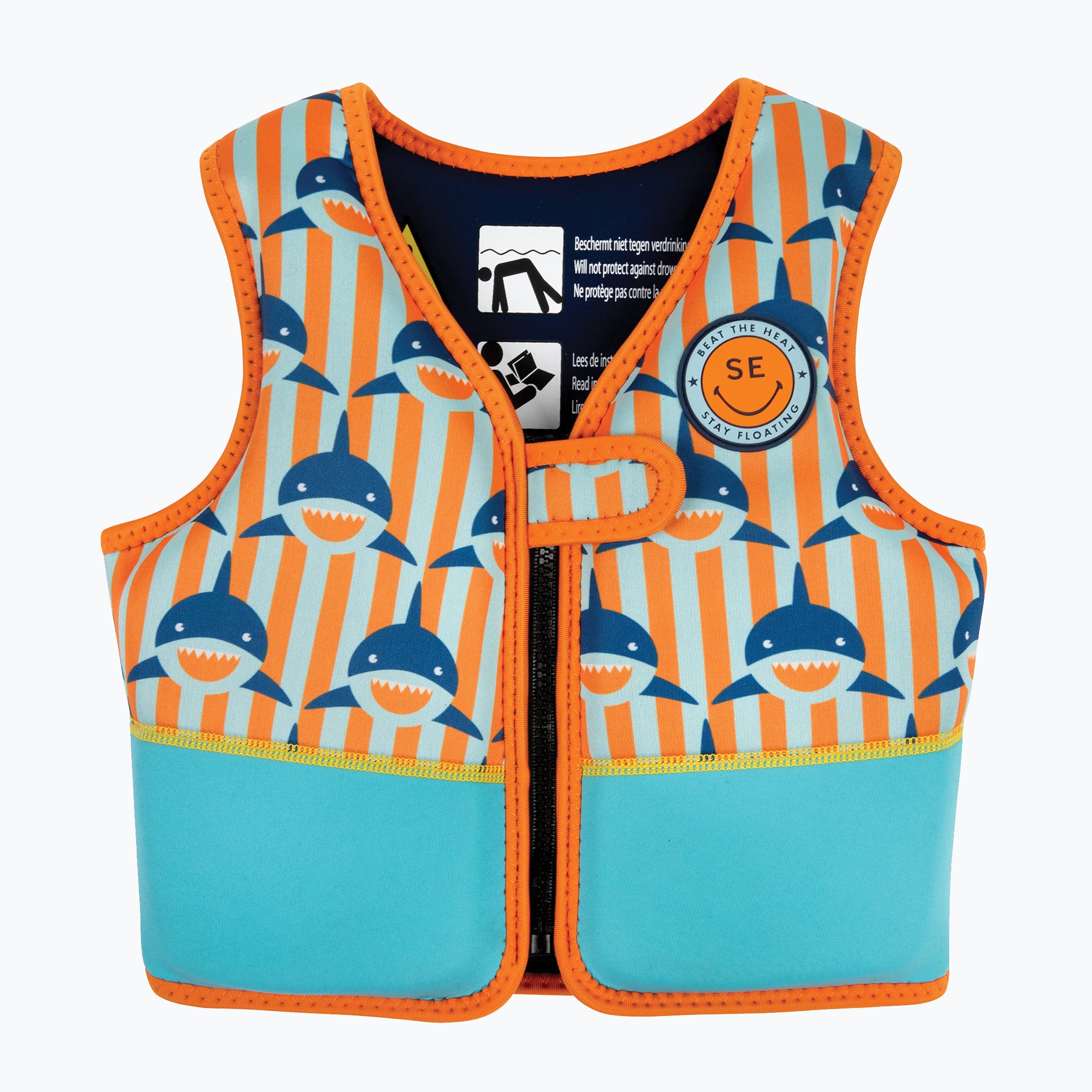 An image of Blue Shark Swimming Vest - Kids Swimming Vest - Swimming Vest | Swim Essentials