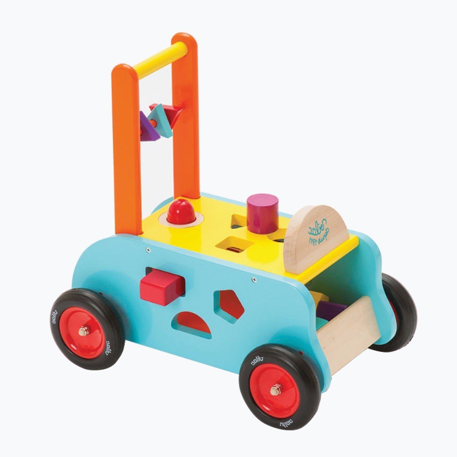 An image of Baby Walker - 3 in 1 Push Along Wooden Trolley | Vilac