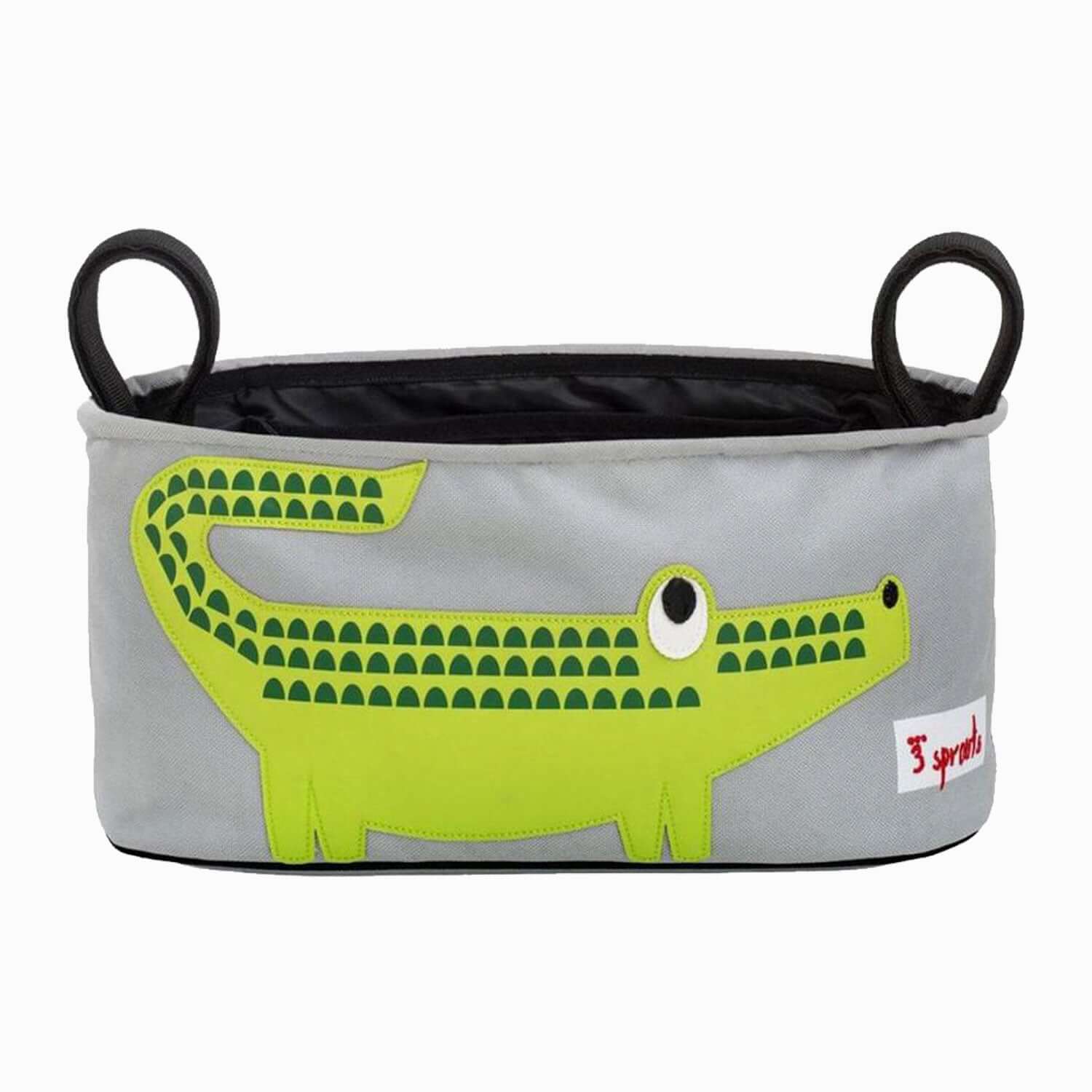 An image of 3 Sprouts Stroller Organiser Crocodile | Travel | SmallSmart.co.uk