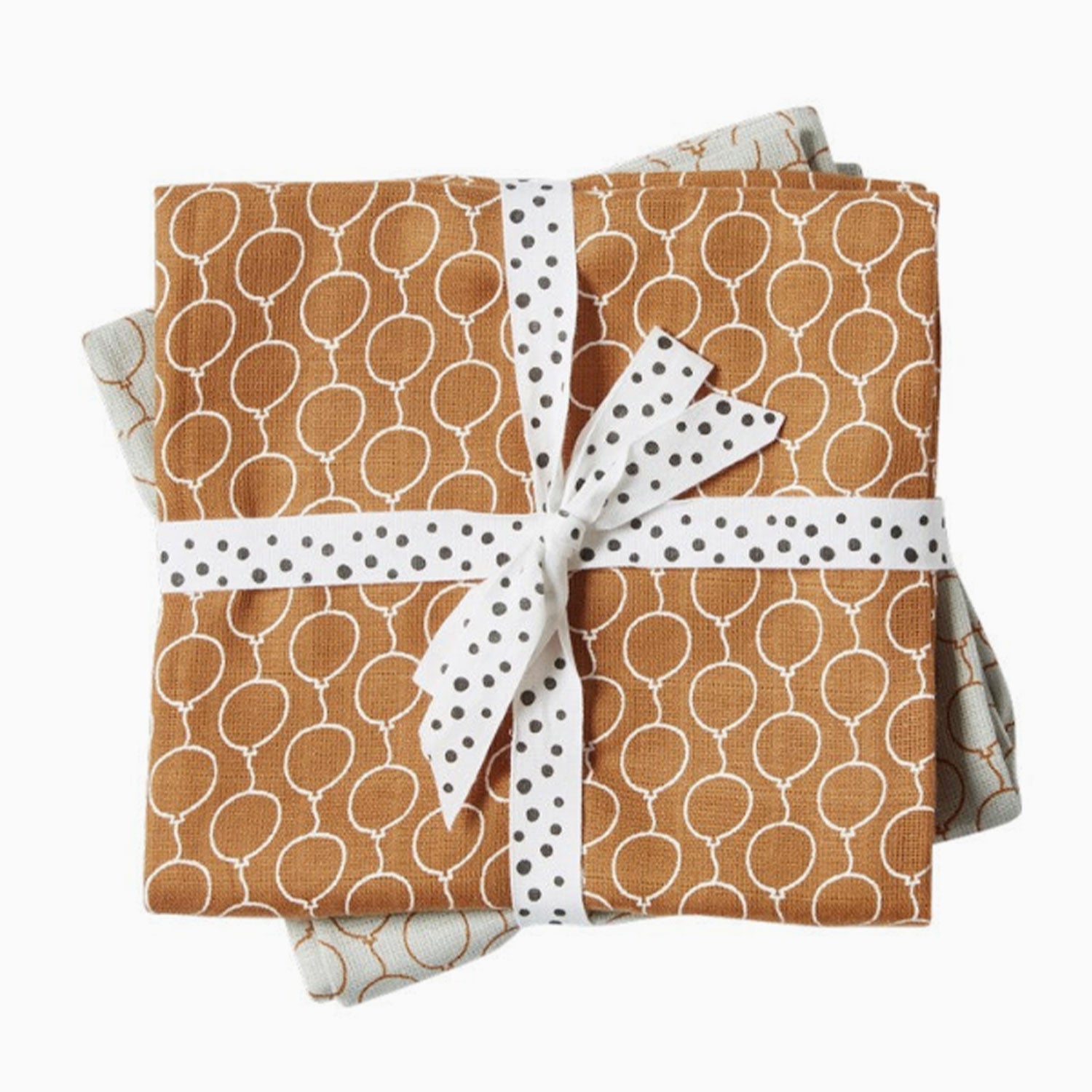 An image of Done By Deer Swaddle - Muslin Blanket - Balloon Golden - 2 Pack | Done by Deer