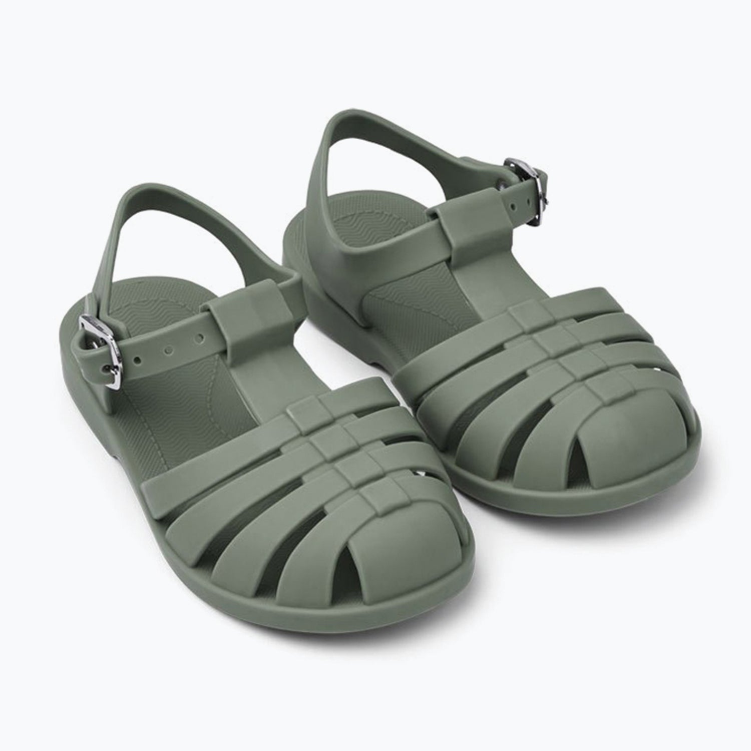 An image of Liewood Bre Sandals - Kids Summer Sandals Faune Green / EU22/UK6