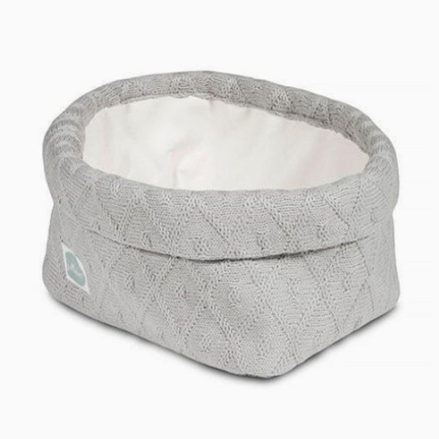 An image of Baby Storage - Jollein Basket Diamond Knit | Jollein Grey