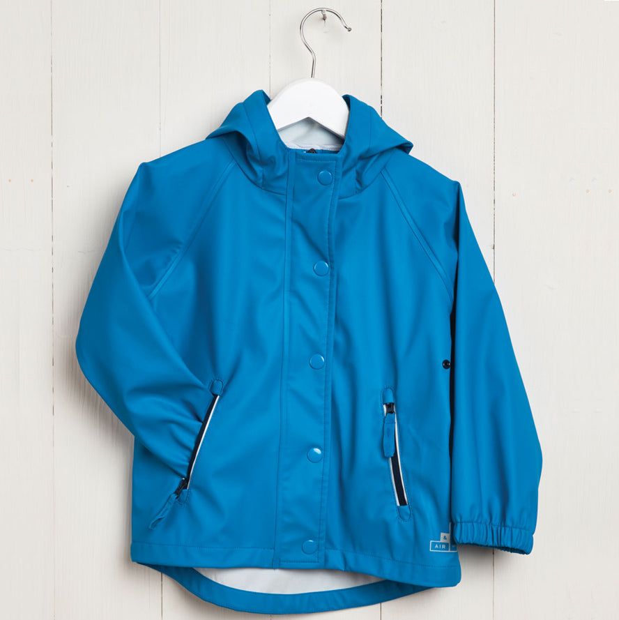 An image of Kids Raincoat - Grass & Air Boys Rainster | Grass & Air 2/3yrs