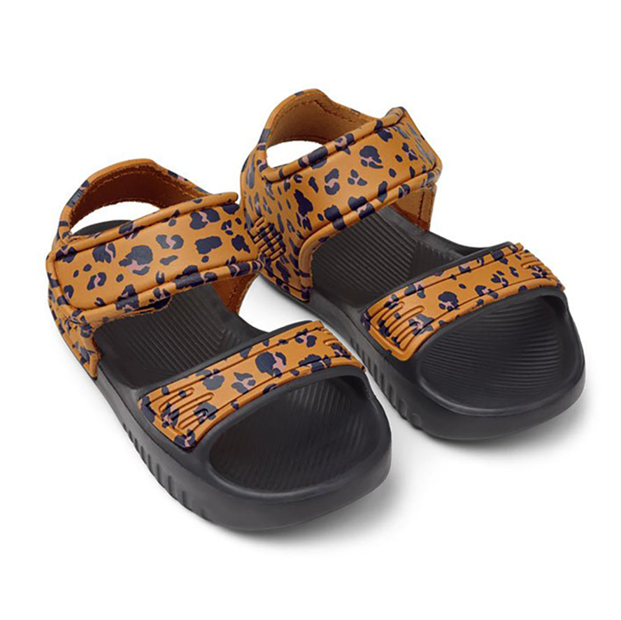 An image of Kids Sandals - Blumer Sandals - Dot Rose & Mustard Leo | Liewood Mini Leo/Mustar...