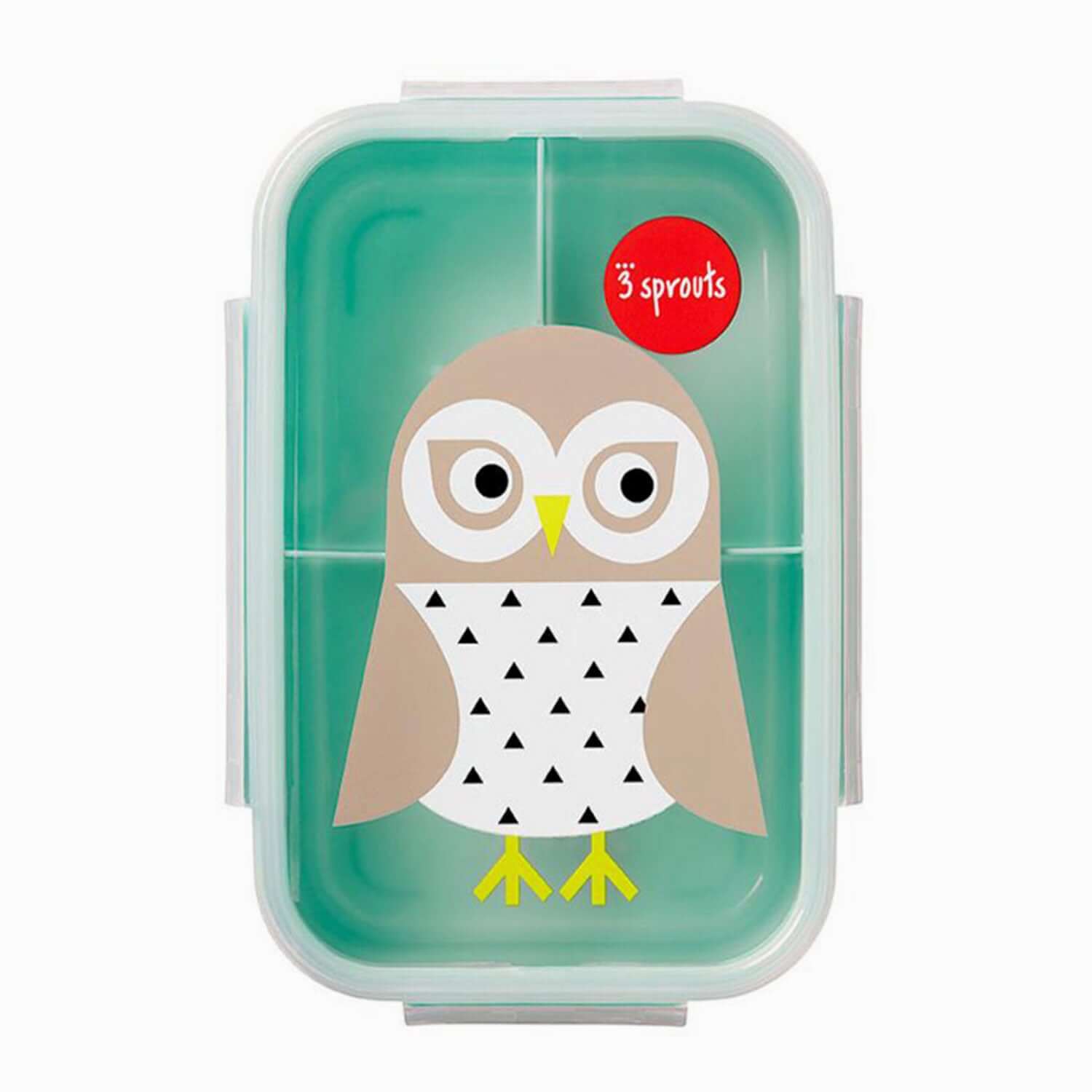 An image of Kid's Lunch Box - Bento Box -Owl | 3 Sprouts