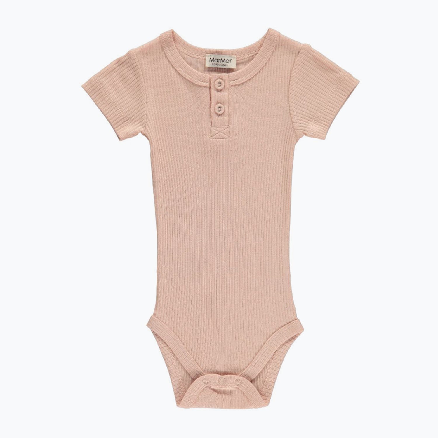 An image of Body Short Sleeve - Baby Essentials | MarMar Copenhagen Rose / 18M/86CM