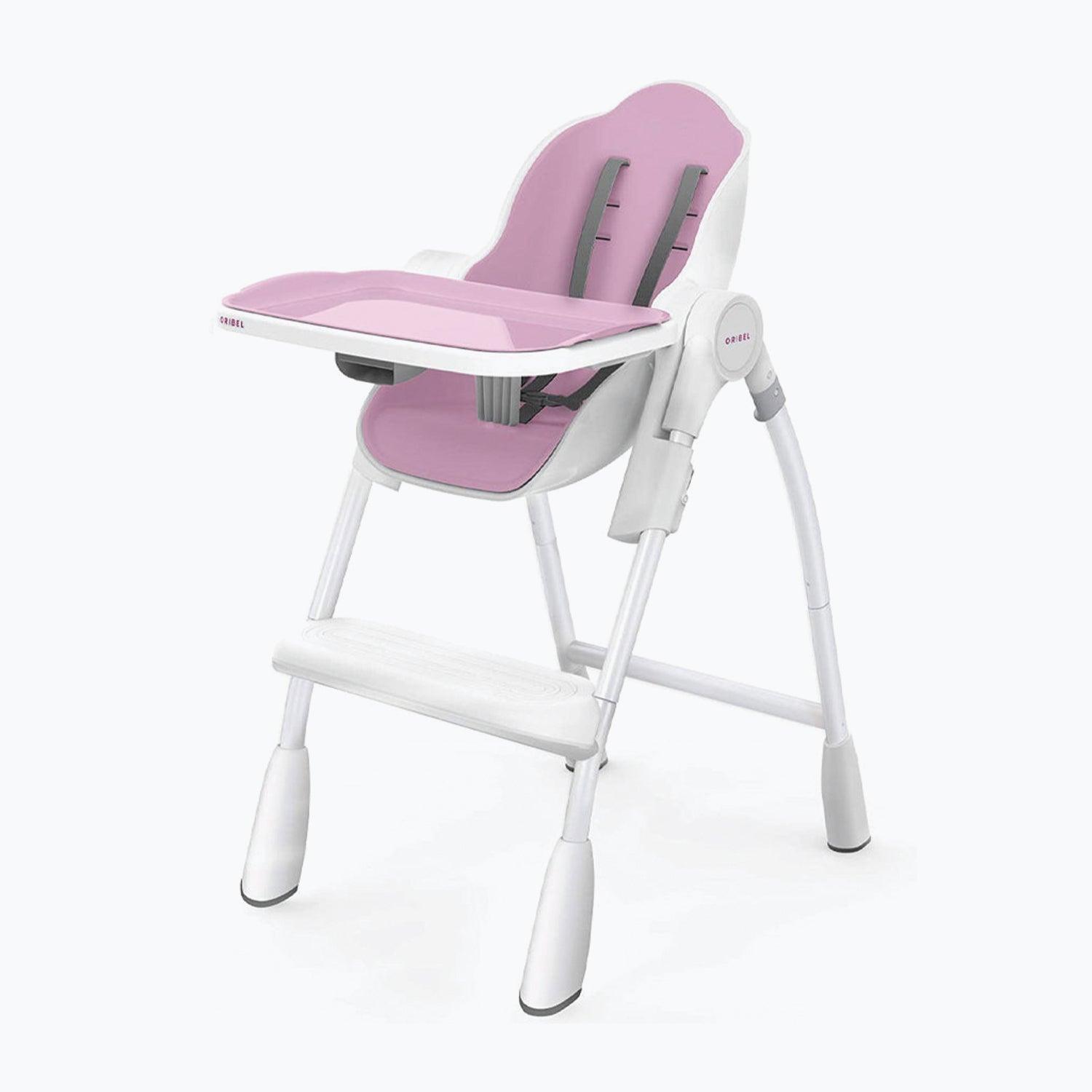 An image of Baby High Chair - Oribel Cocoon Highchair | Oribel Rose Pink