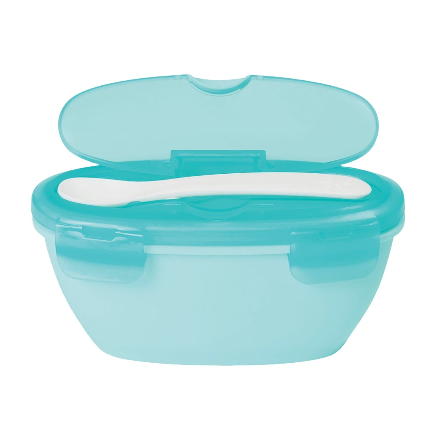 An image of Baby Travel Bowl and Spoon - Skip Hop Easy-Serve Travel Bowl & Spoon | Small Sma...