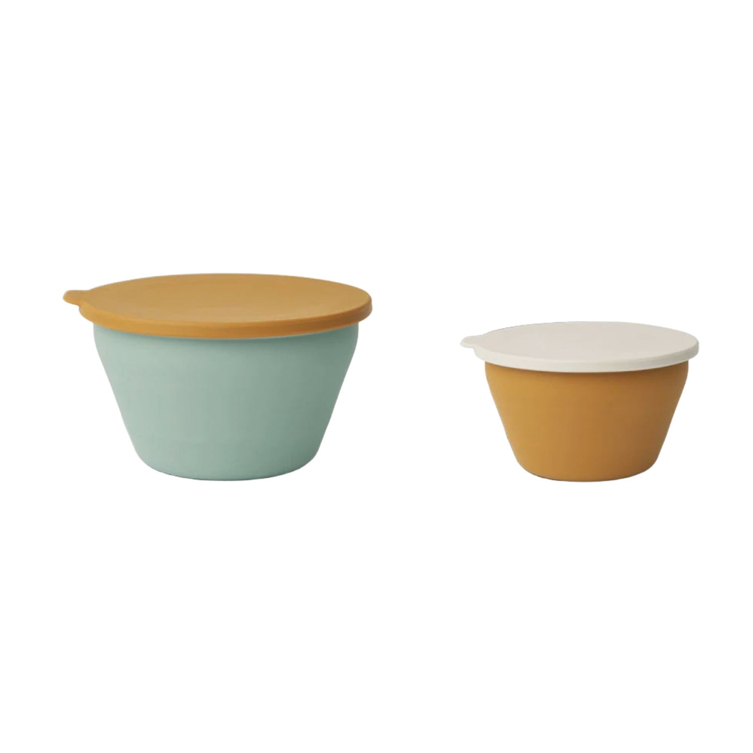 An image of Foldable Bowl Set - Dale Silicone Kids Travel Bowls | Liewood