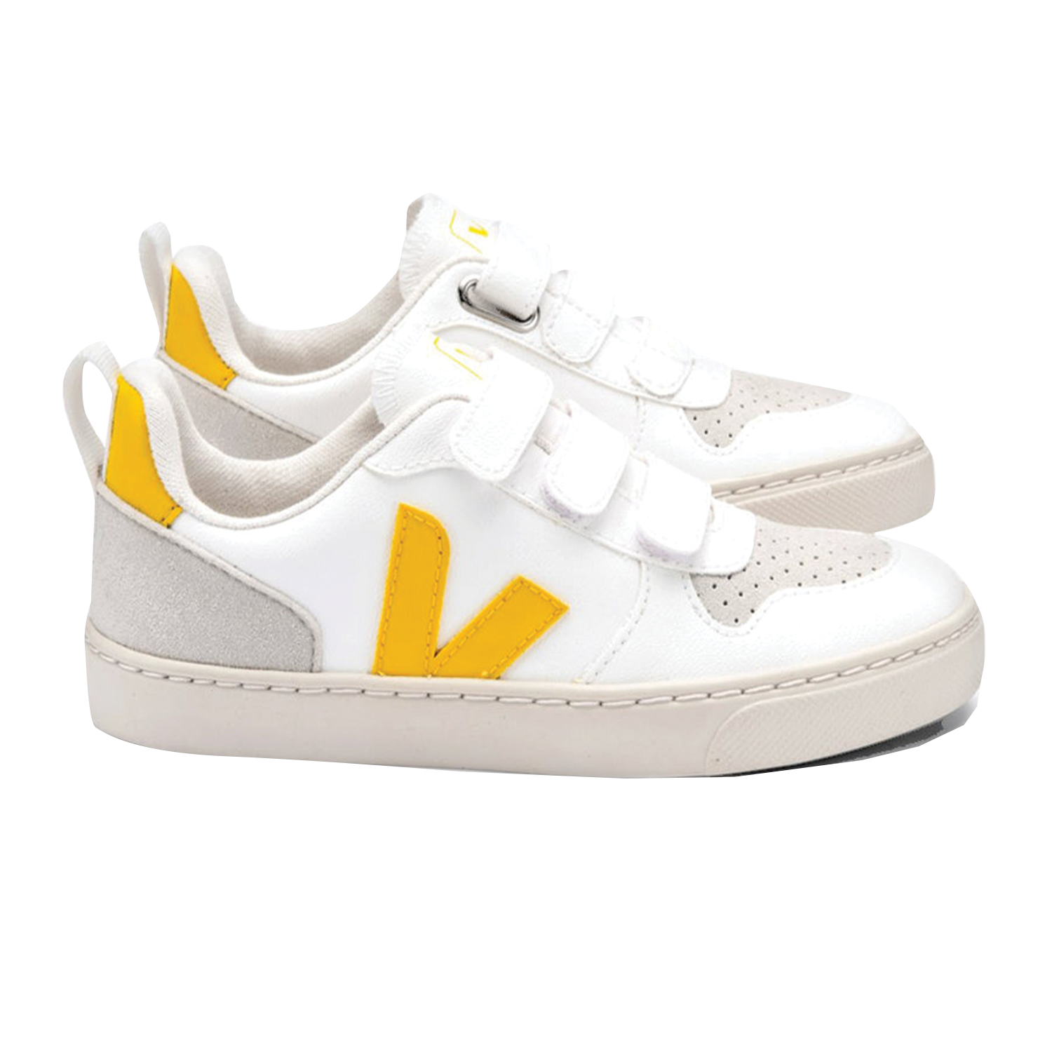 An image of Kids Trainers - Trainers - V-10 Velcro Trainers - White Tonic | Veja EU29/UK11.5