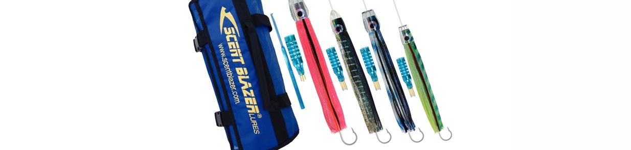 Small Tuna Rigged Game Fishing Trolling Lure Pack – Scent Blazer