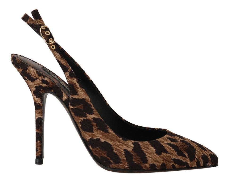 slingback leopard shoes