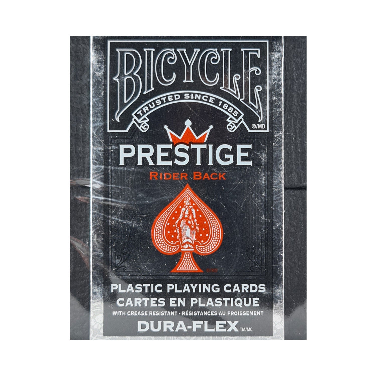 Bicycle Prestige Rider Back (Plastic) Red Playing Cards