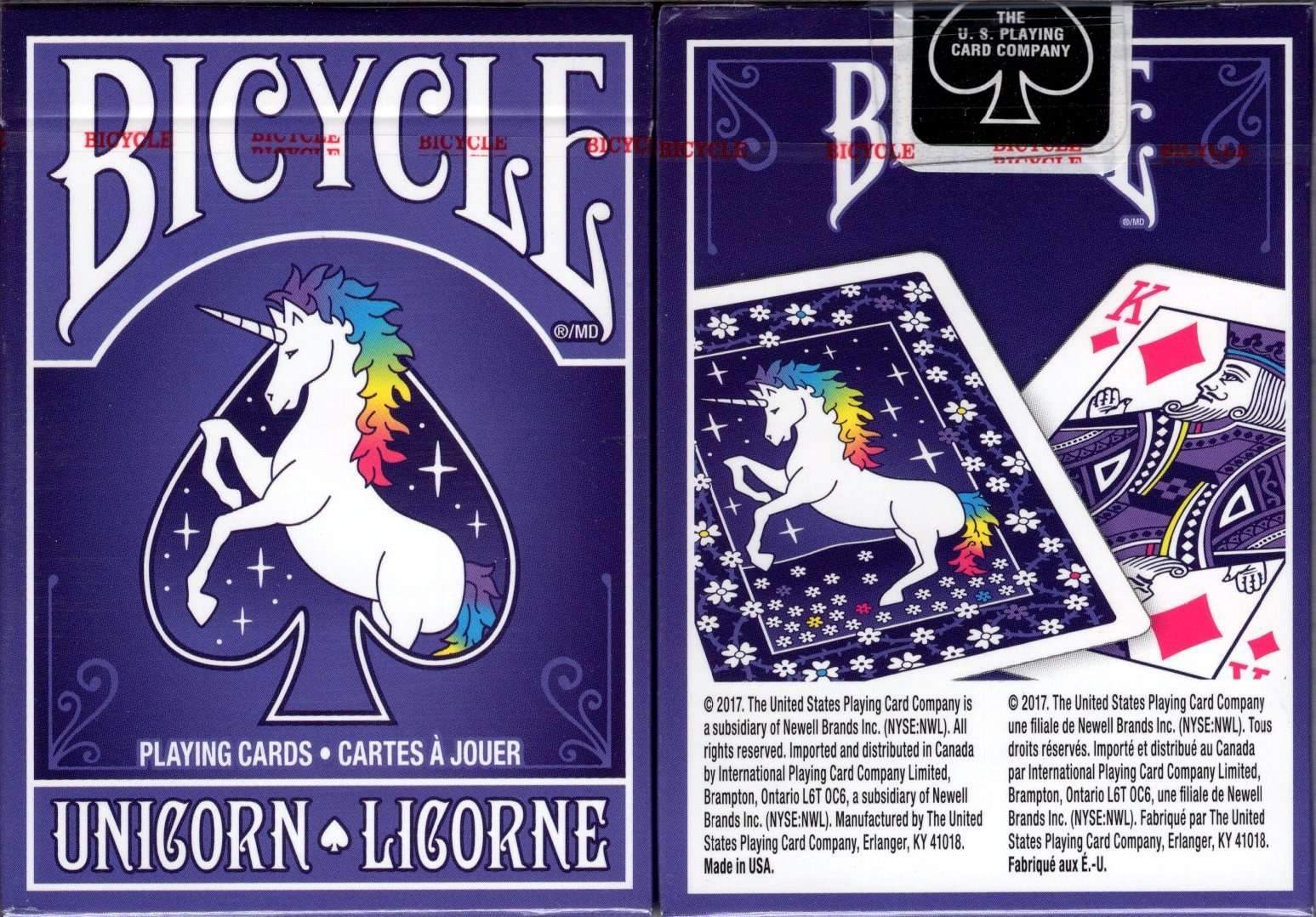 bicycle unicorn deck